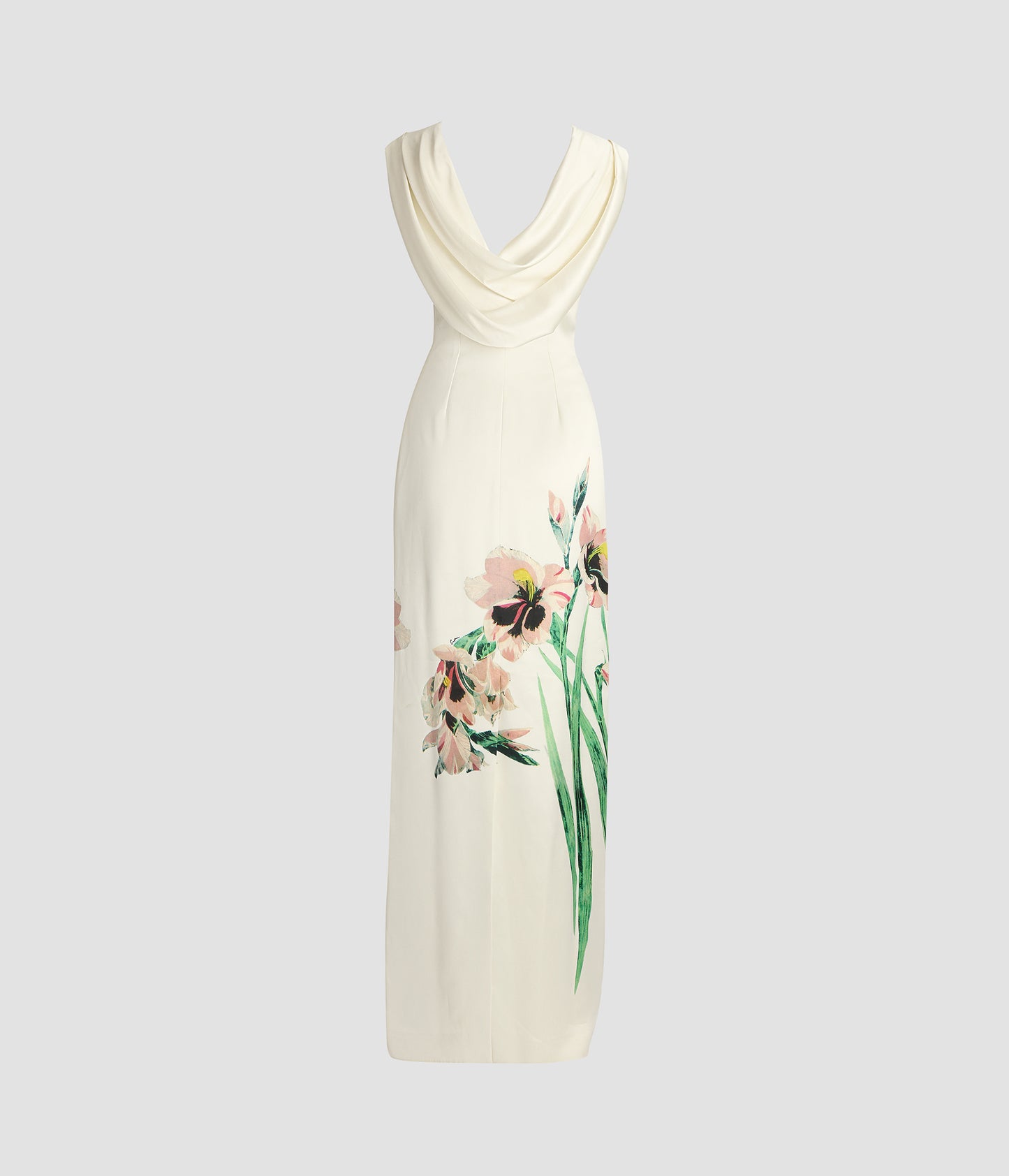 Floral Duchess Drape Gown