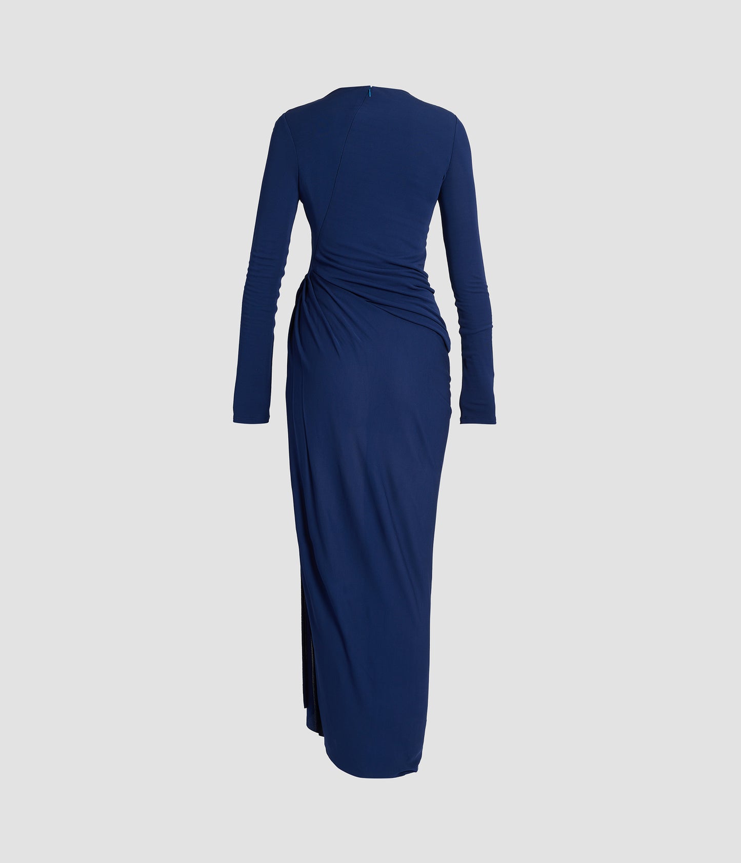Fluid Crepe Jersey Long Sleeve Midi Dress