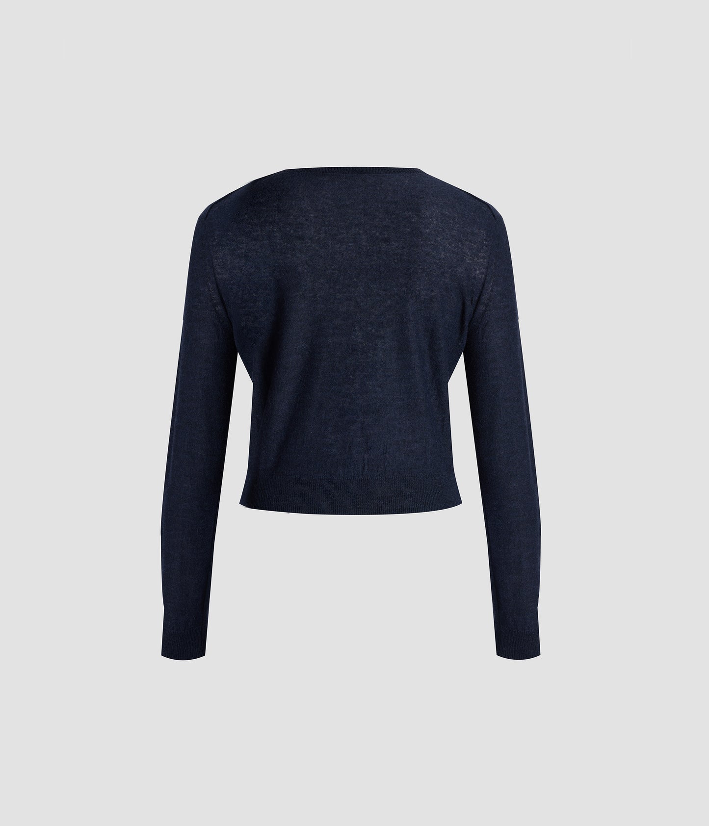 Fine Alpaca Blend Fitted Cardigan