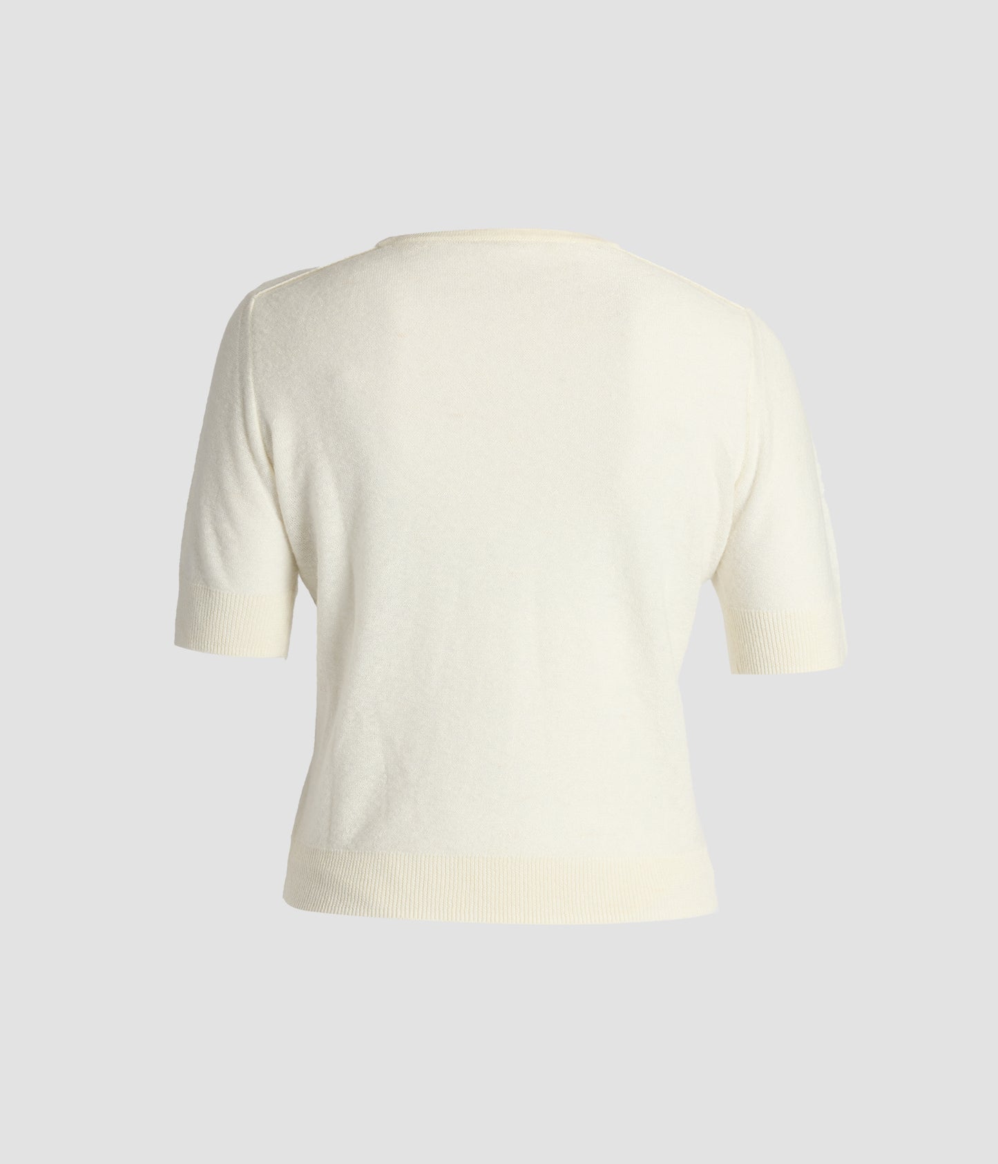 Fine Alpaca Blend Short Sleeve Crew Jumper