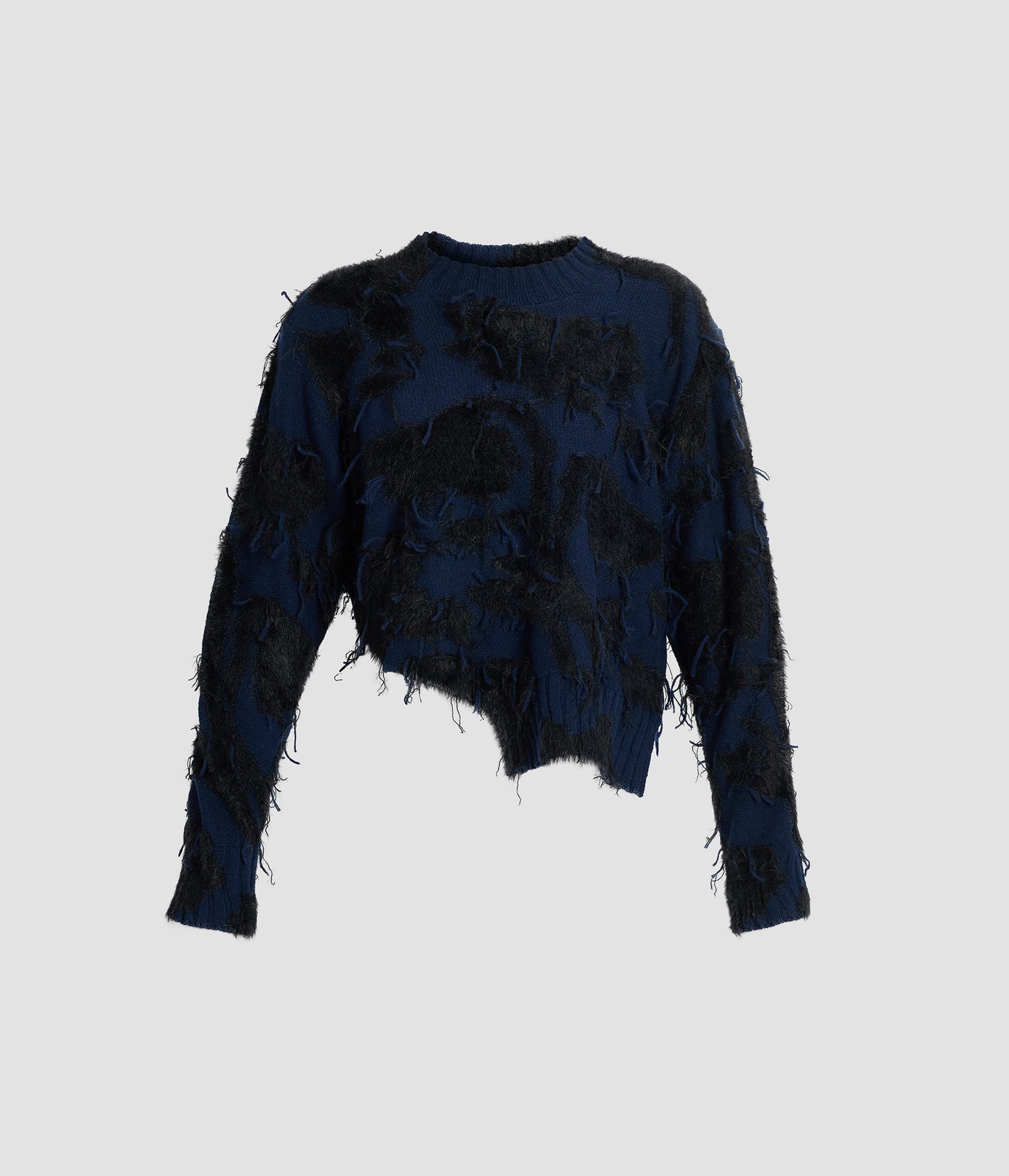 Textured Floral Knit Jumper