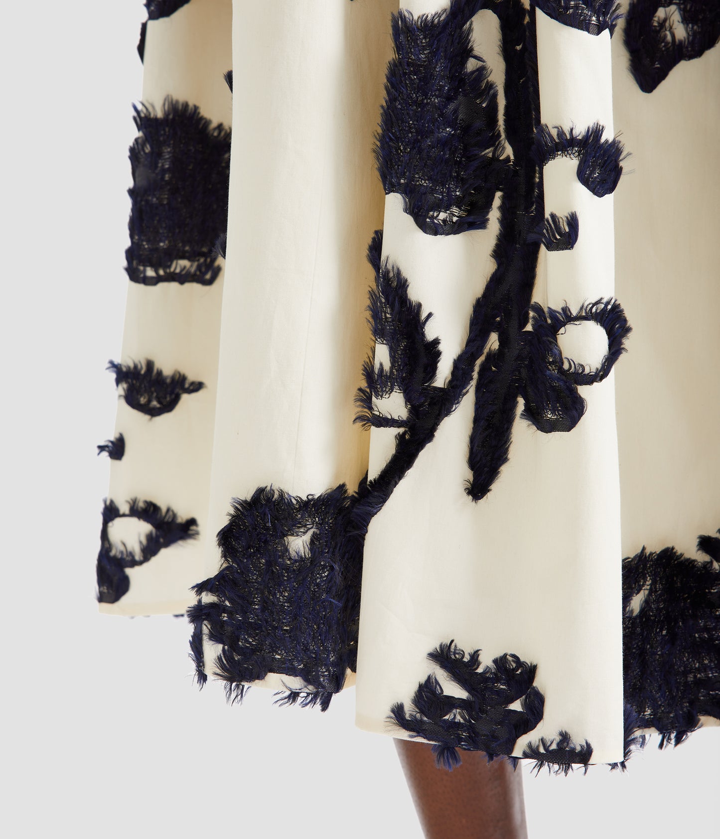 Fil Coupe Poplin Midi Full Skirt
