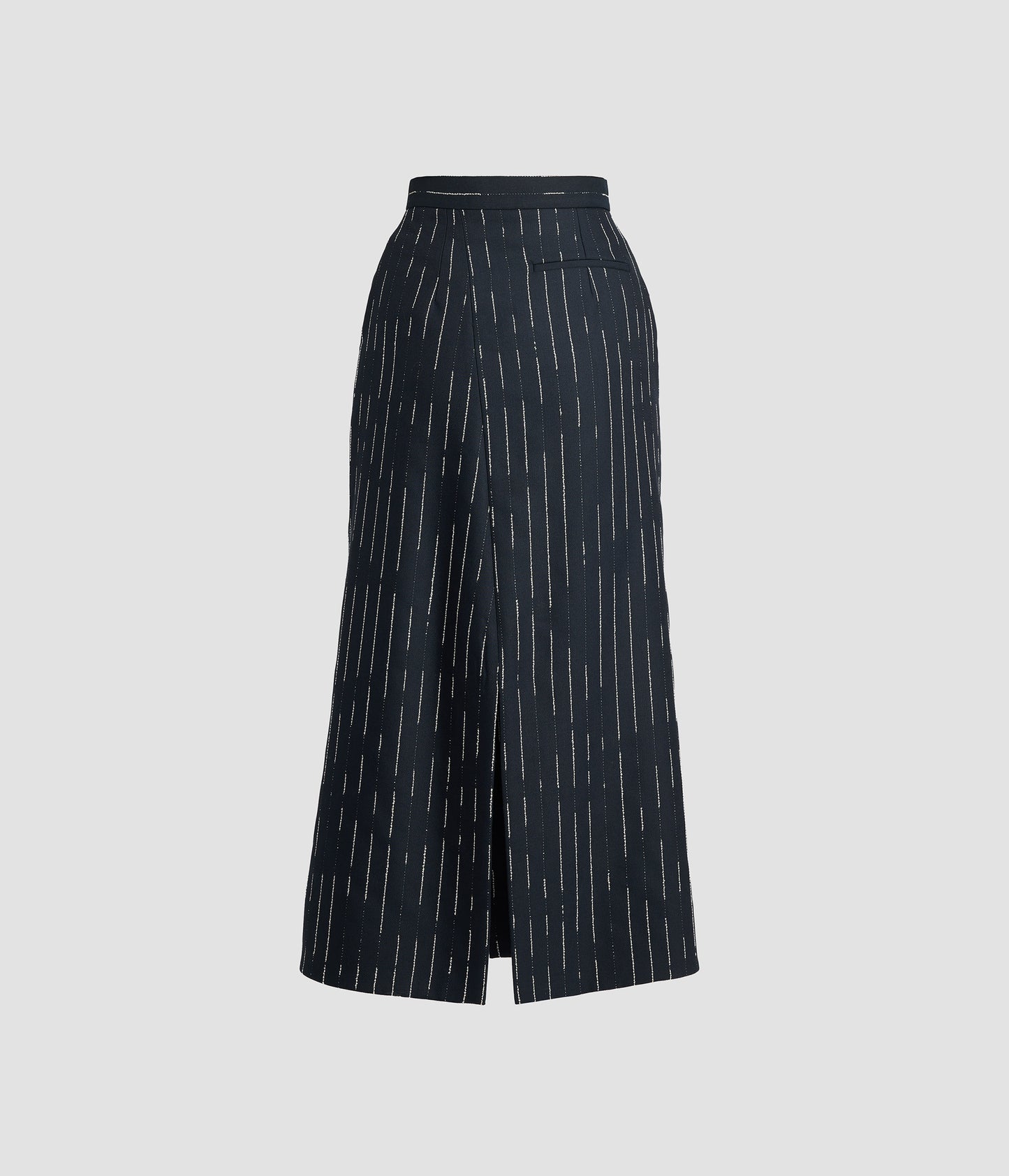 Stripe Tailoring Midi Pencil Skirt