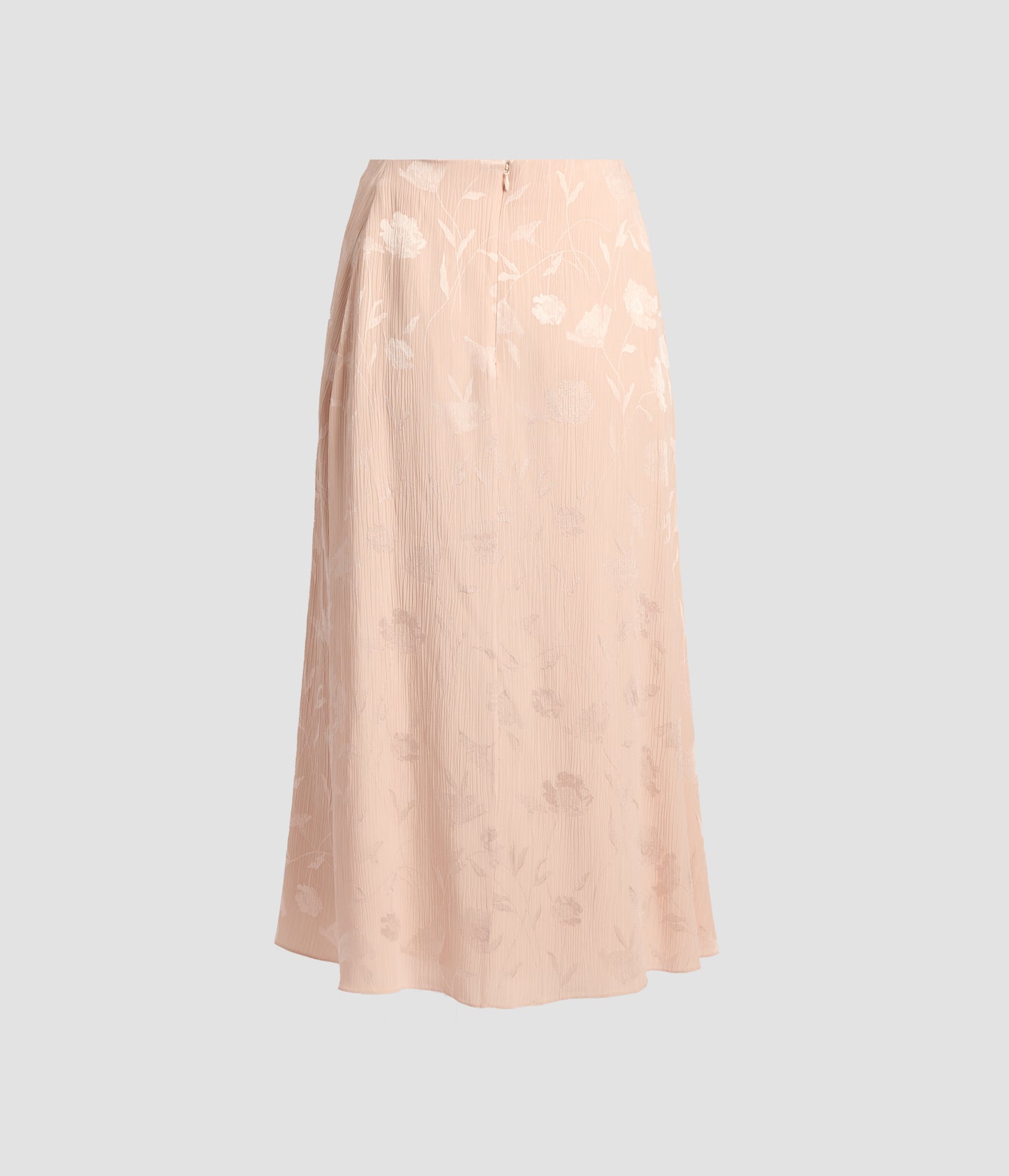 Floral Creponne Jacquard Midi Pencil Skirt