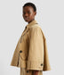Cropped Trench Coat Cape