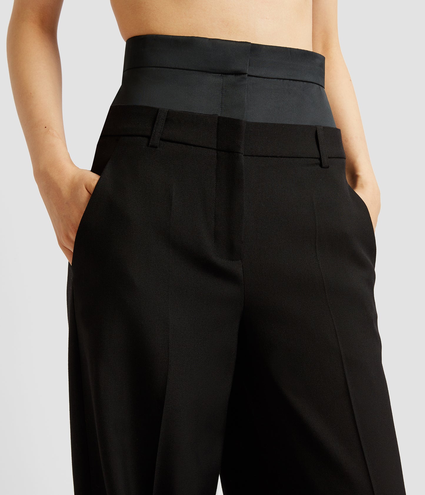 Grain De Poudre Wide Leg Trouser