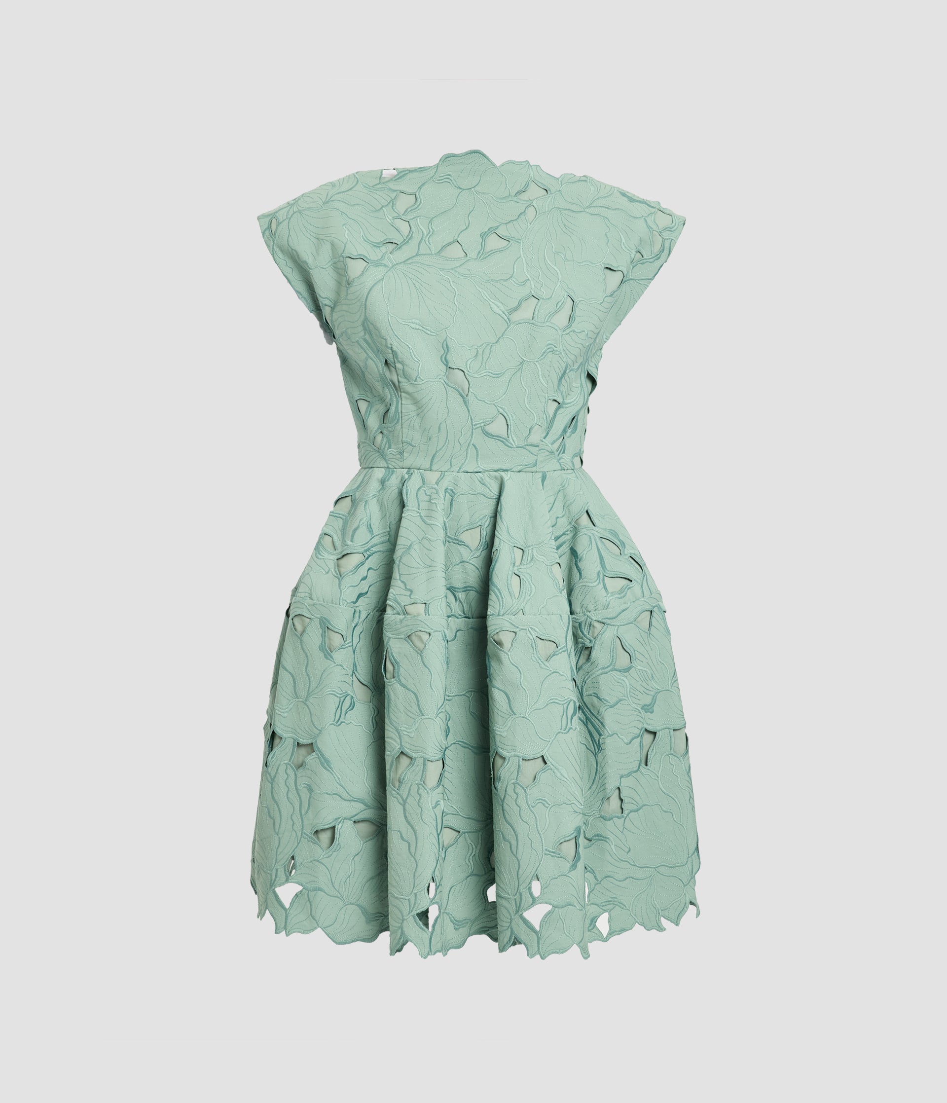 erdem mini dress Innovare Denim Erdem Lace Ruch Drawstring Mini Dress, S