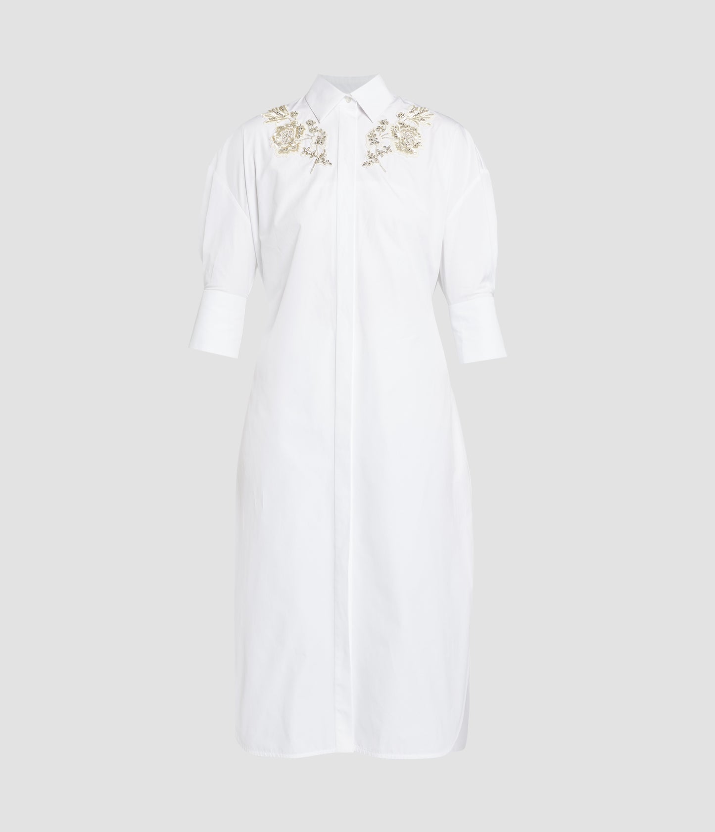 Embellished Shirt Dress