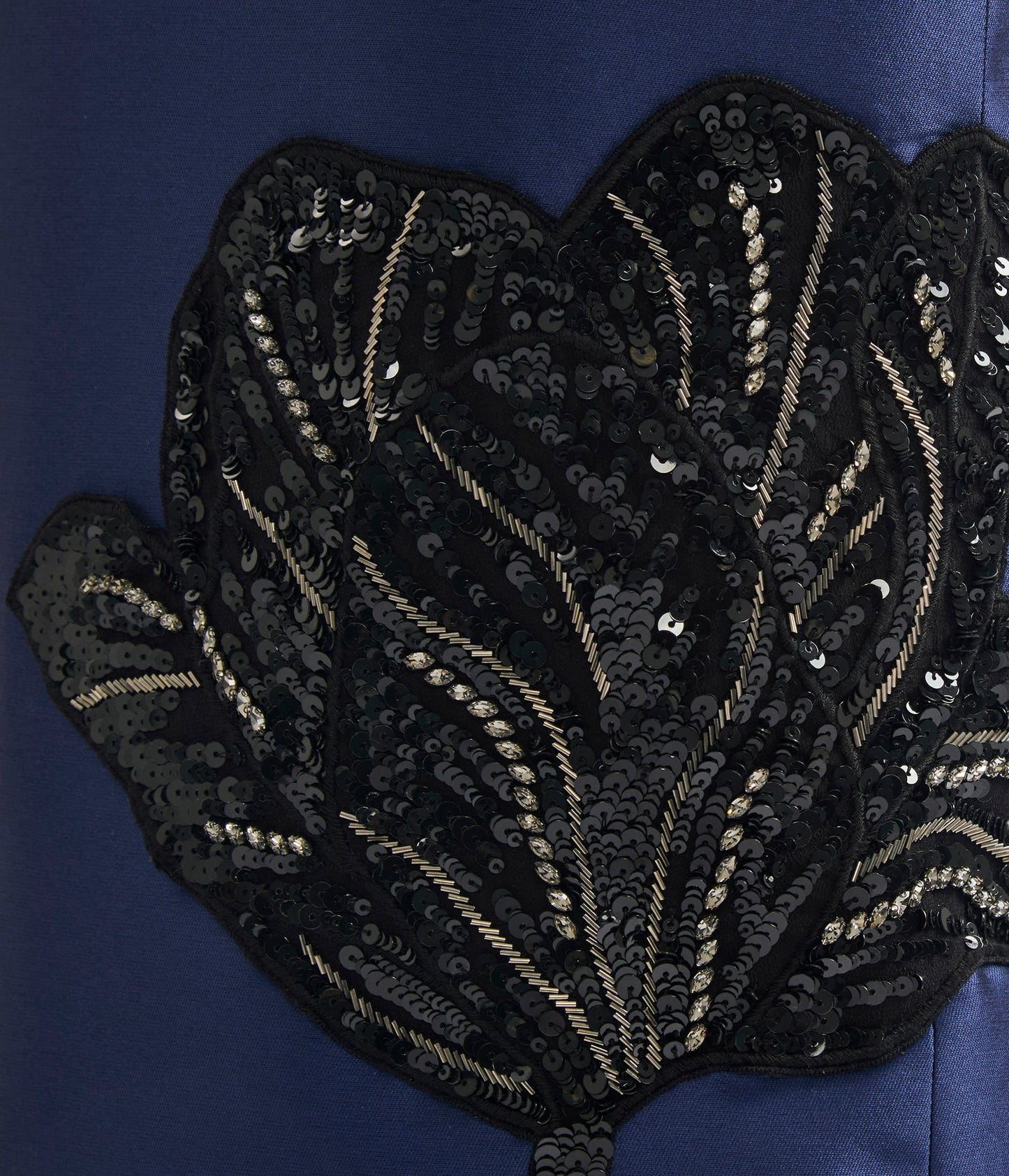 Embellished Mikado Off-The-Shoulder Gown