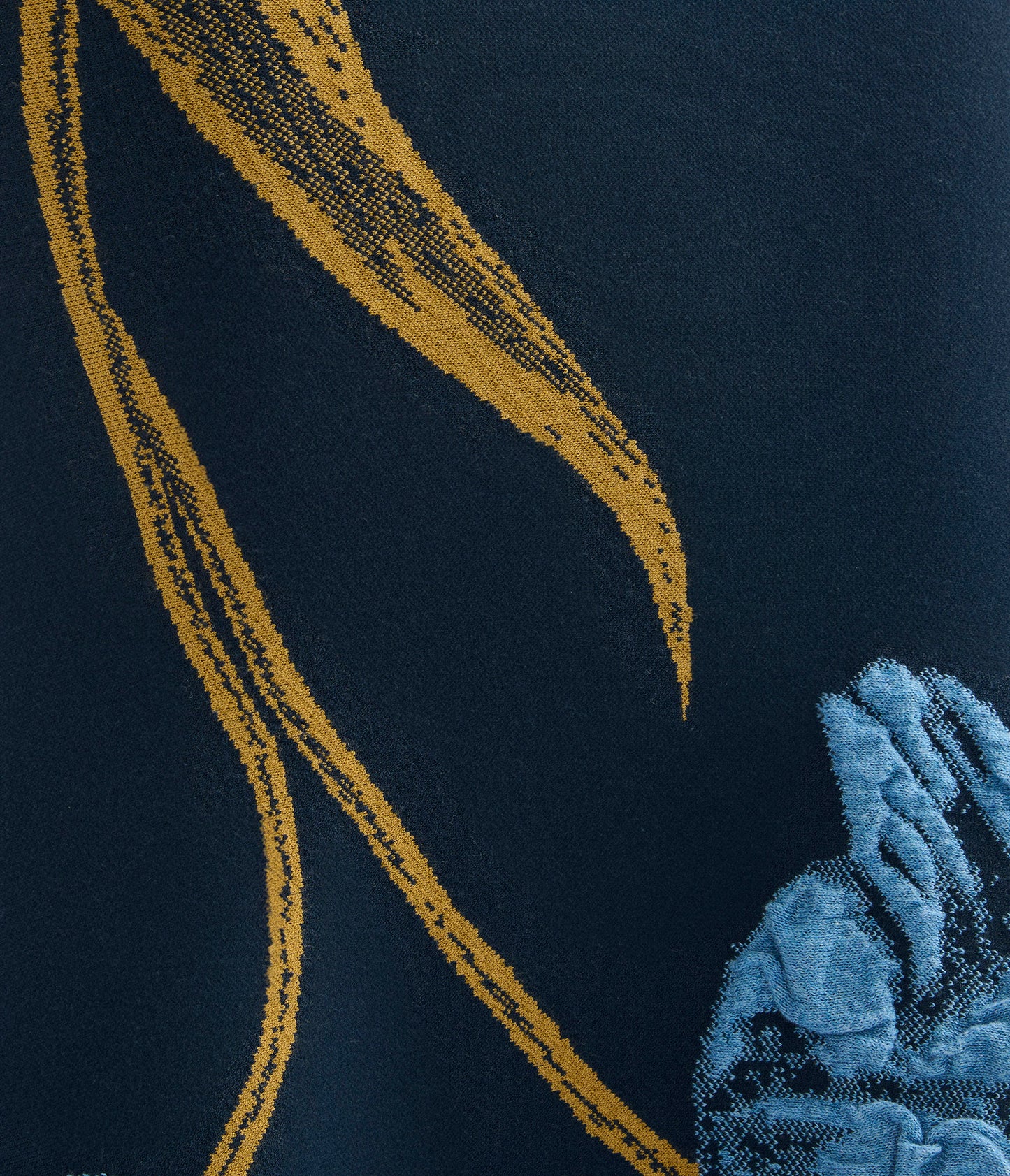 Floral Jacquard Sleeveless Knit Dress