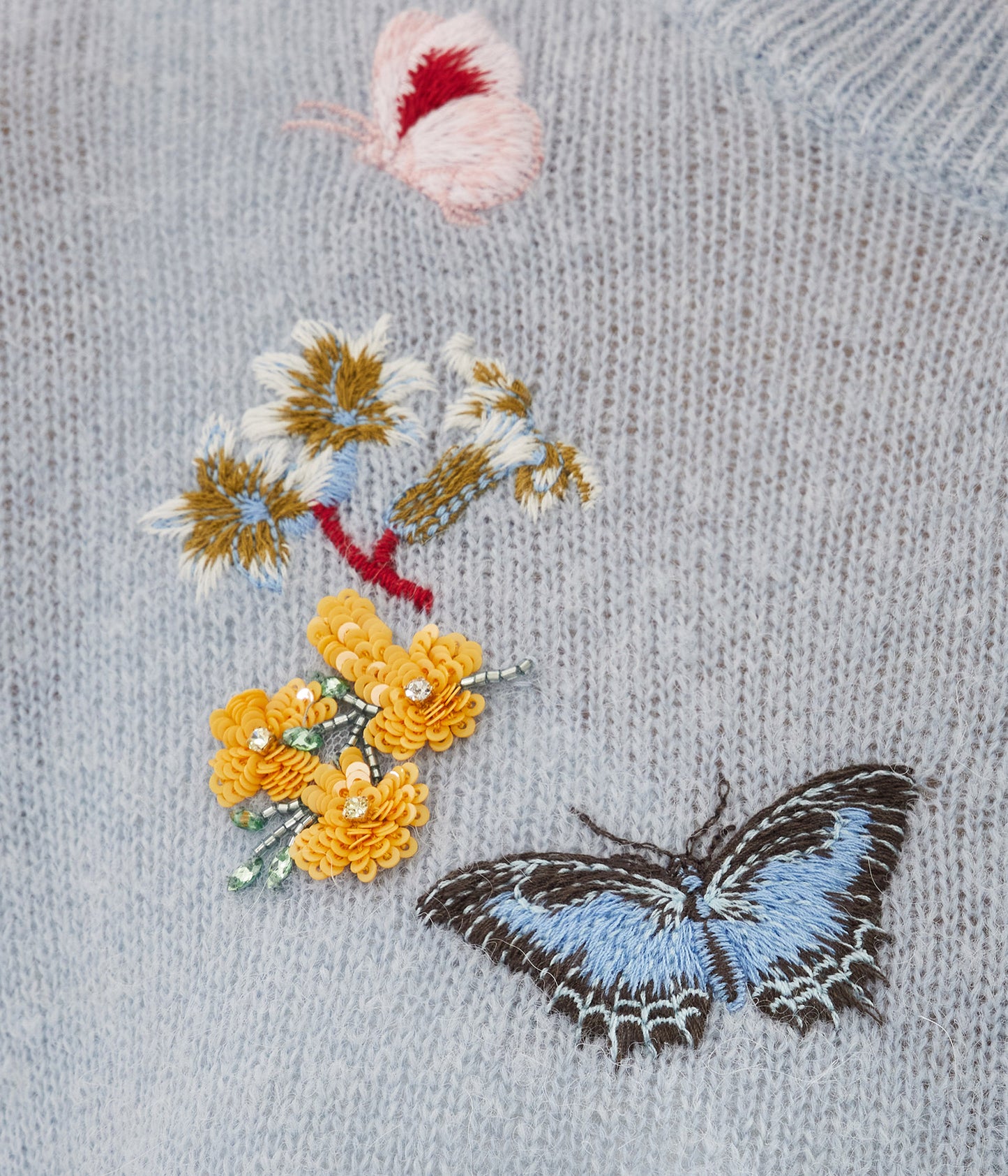 Embellished Crew Neck Cardigan