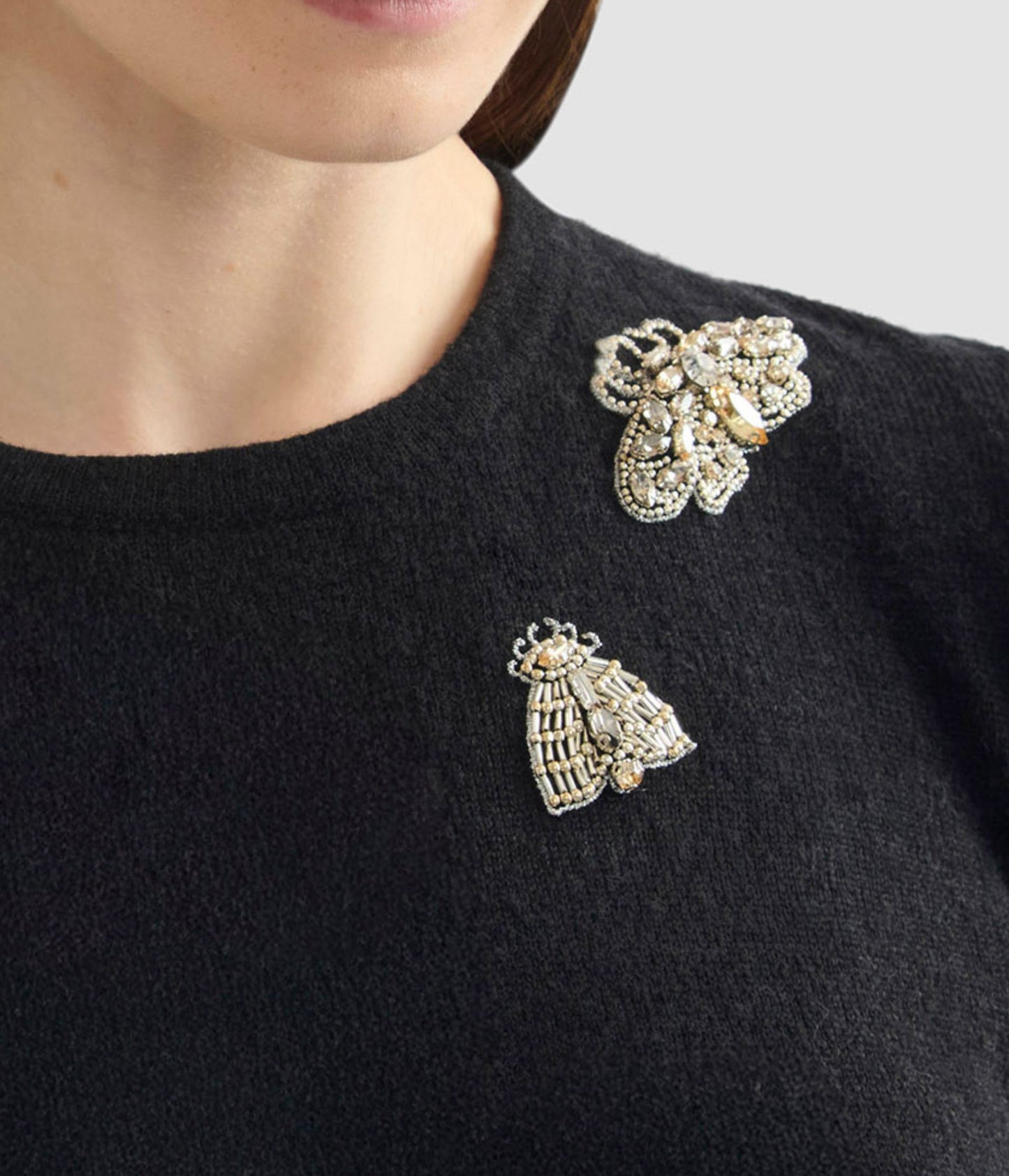 Embellished Short Sleeve Knit Top