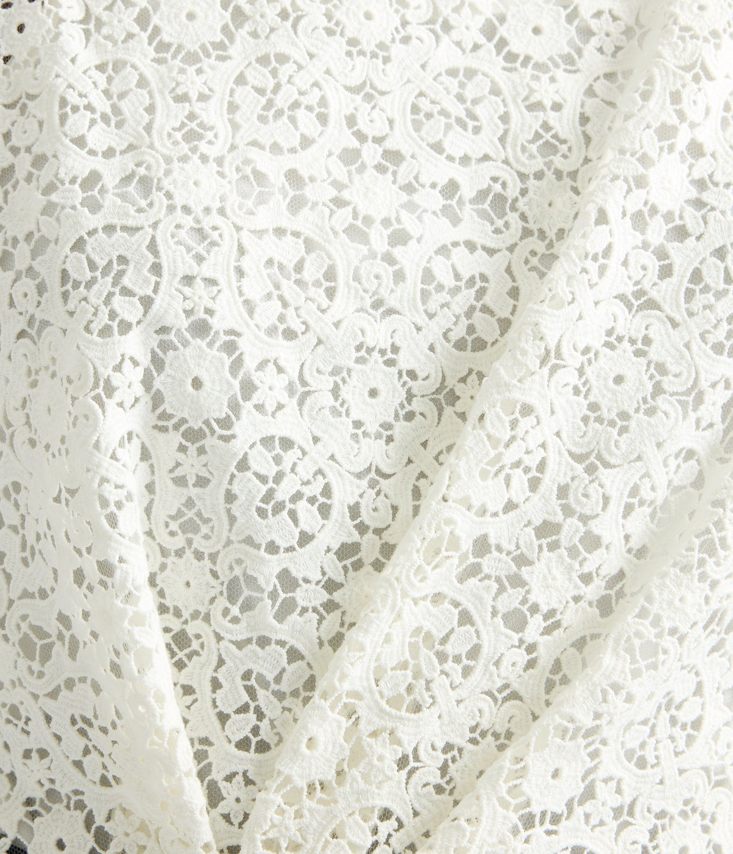 Guipure Lace Short Sleeve Blouse