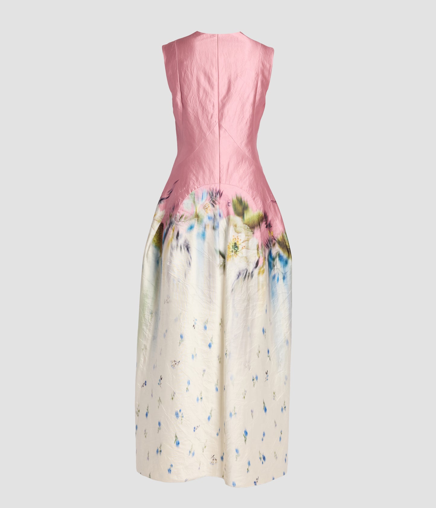 Floral Textured Satin Dress