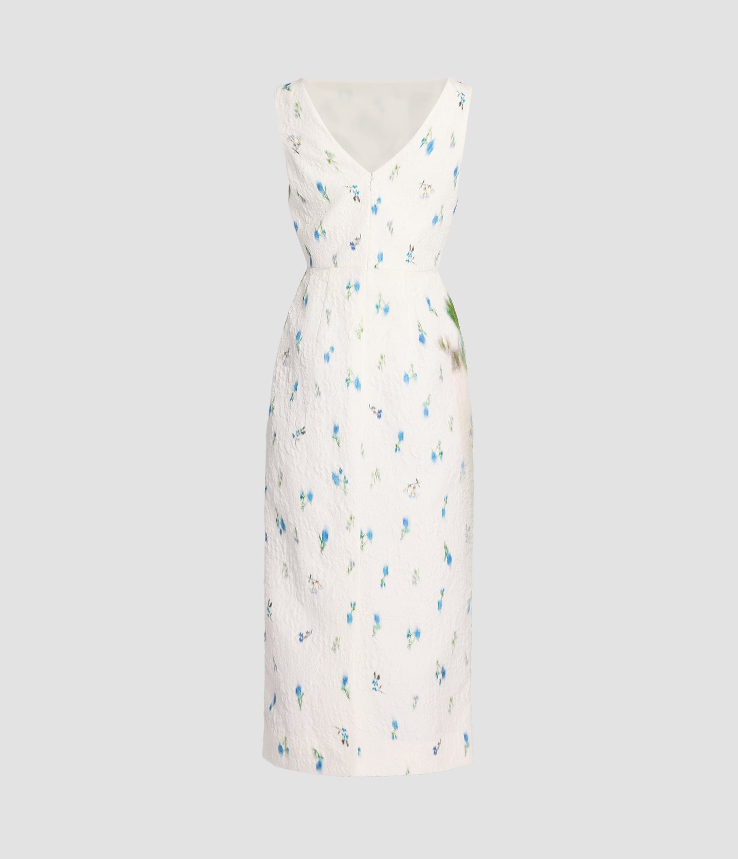 Printed Matelasse Sleeveless Dress