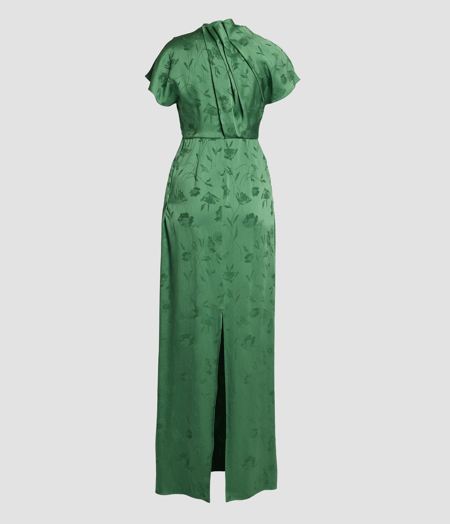 Floral Creponne Short Sleeve Gown