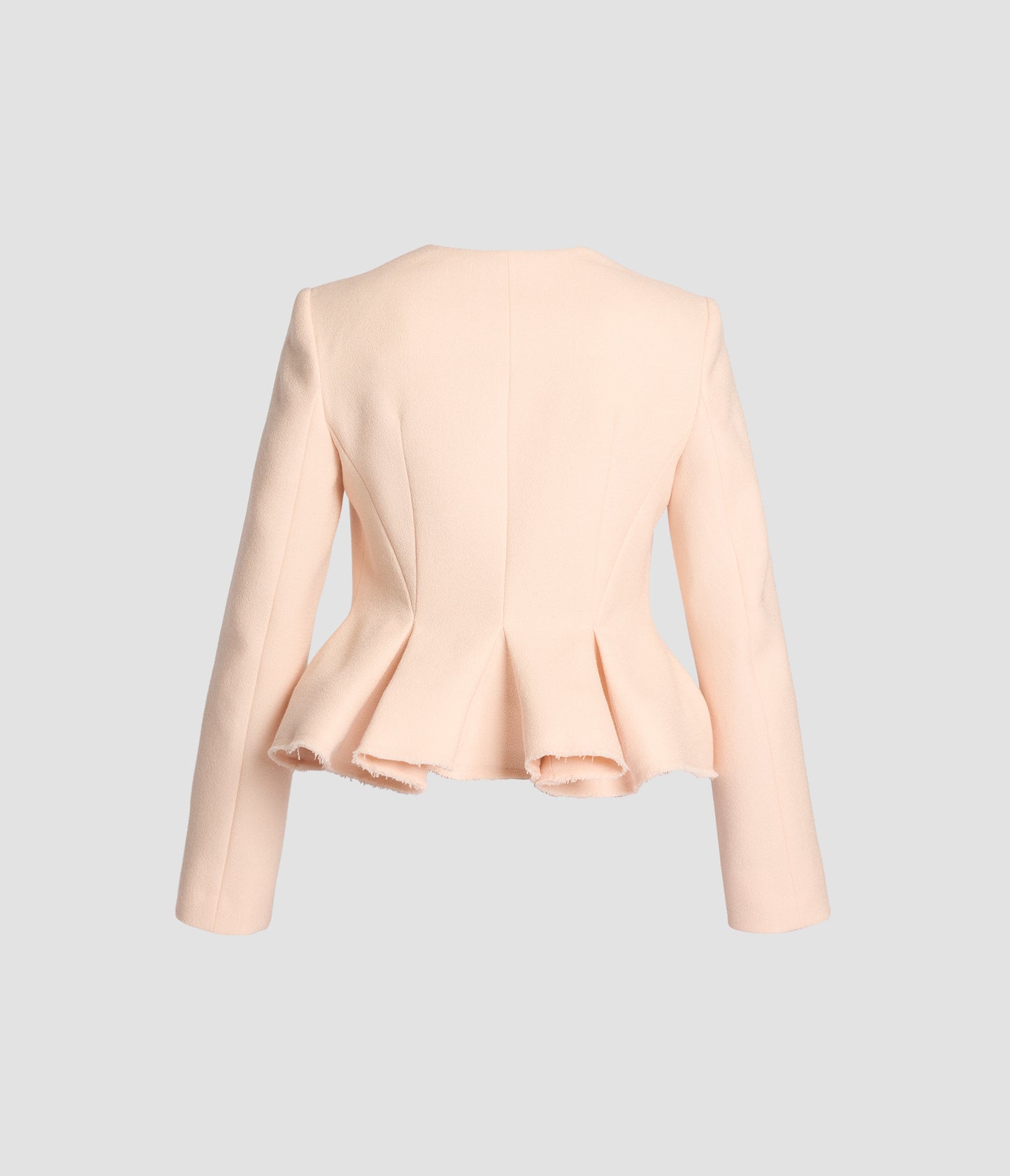 Wool Sable Peplum Blazer