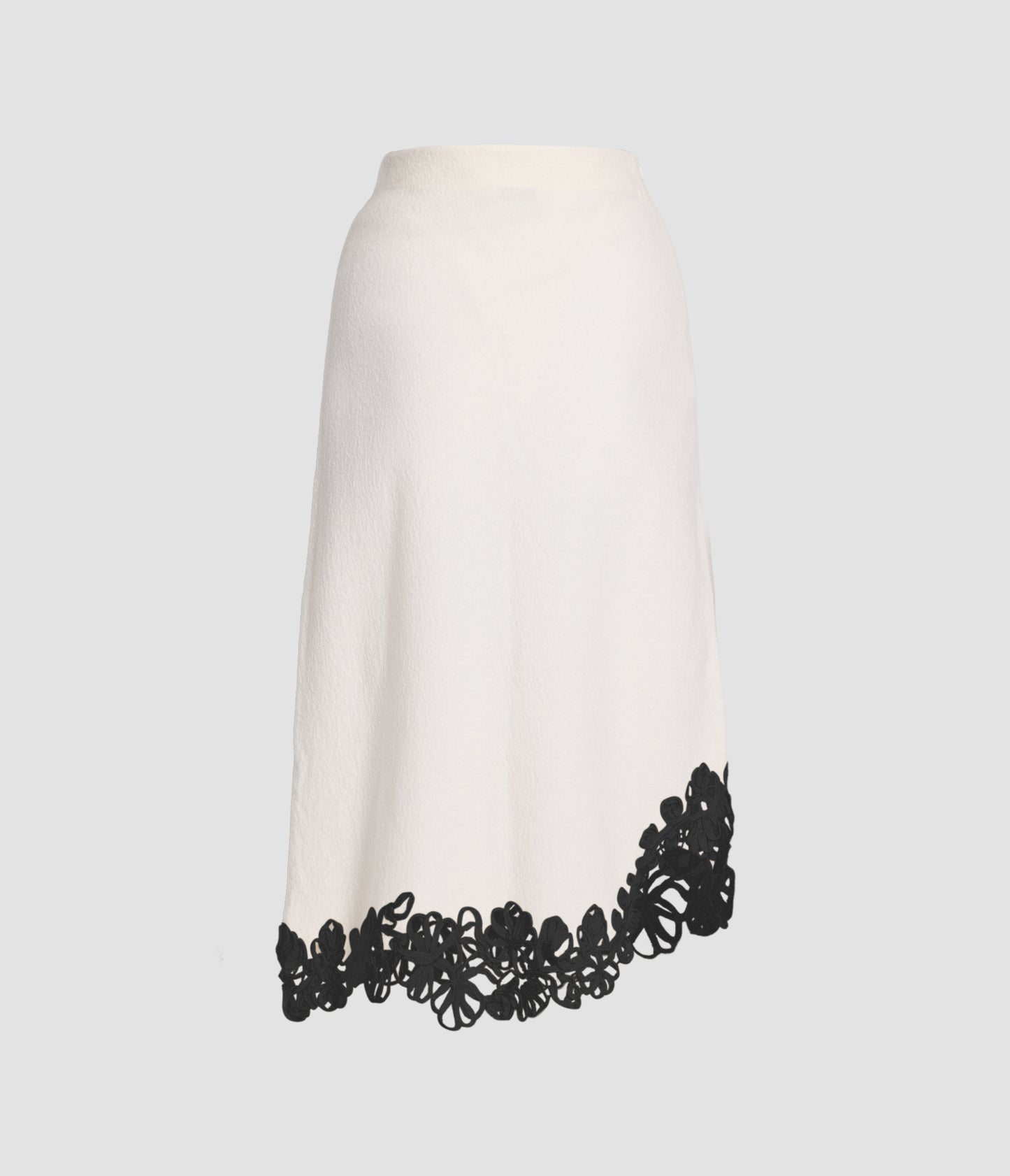 Cutout Midi Knit Skirt