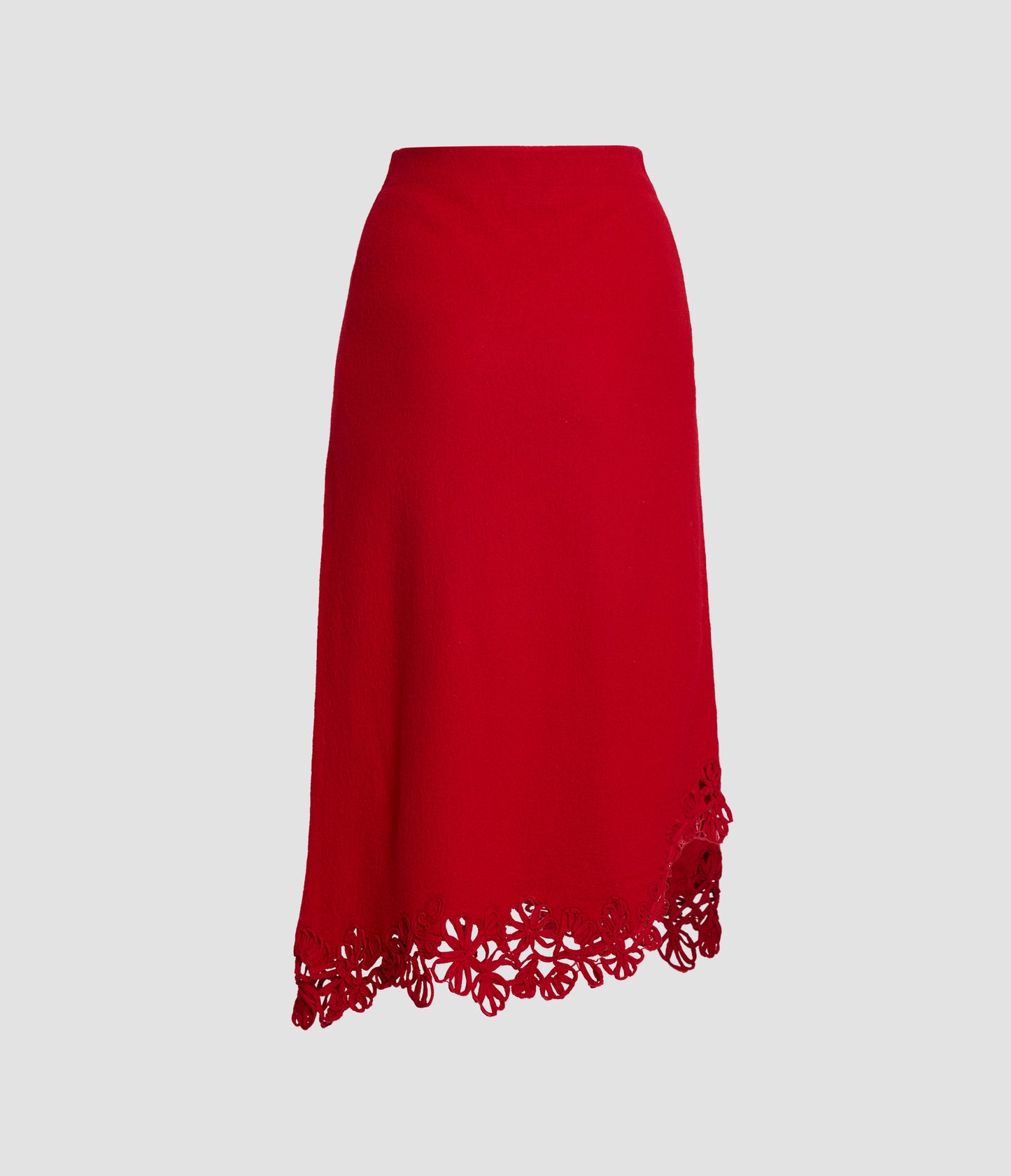 Cutout Midi Knit Skirt