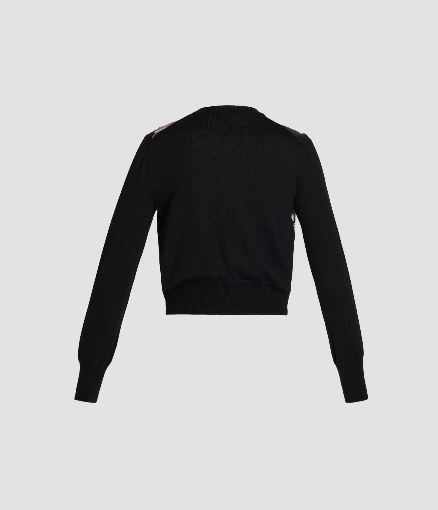 Cropped Merino Wool Cardigan