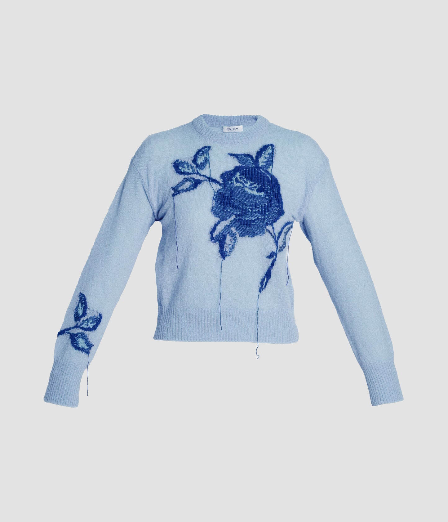 Floral Wool Intarsia Knit Jumper