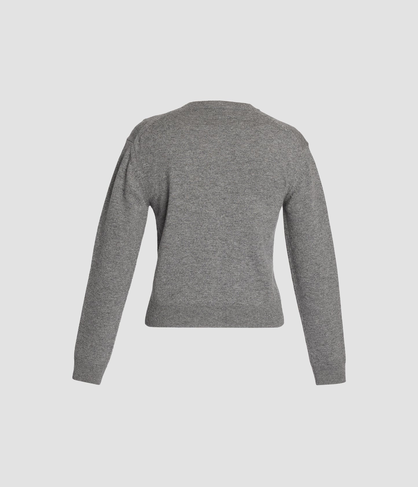 Floral Appliqué Merino Cashmere Cardigan