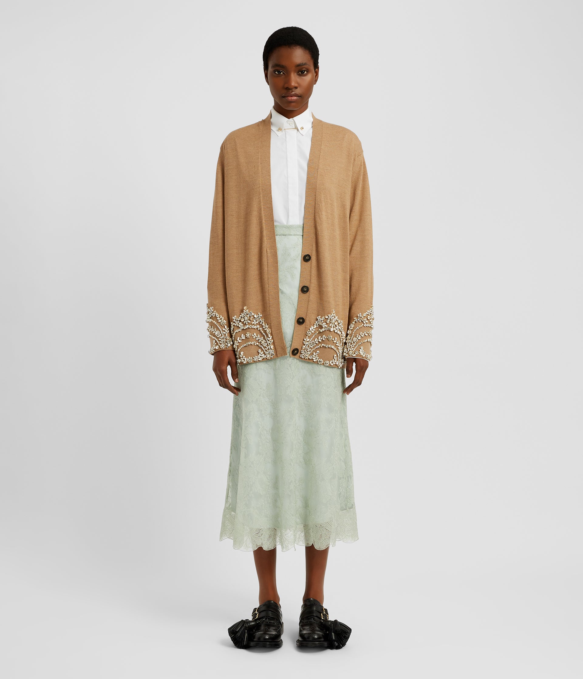 Uniqlo Fine Merino Wool Cardigan Extra Fine Merino V-Neck Long