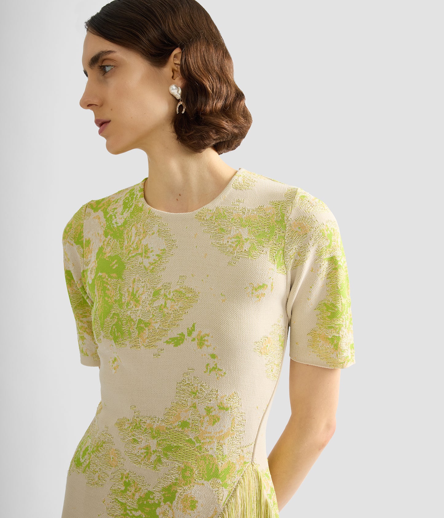 French Fray Short Sleeve Knit Top