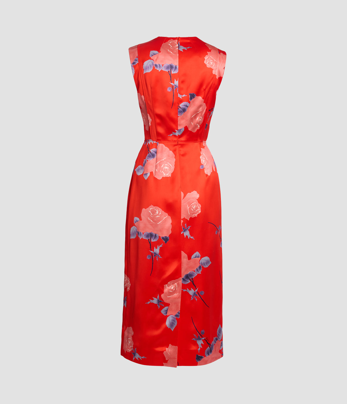Floral Duchess Sleeveless Midi Dress
