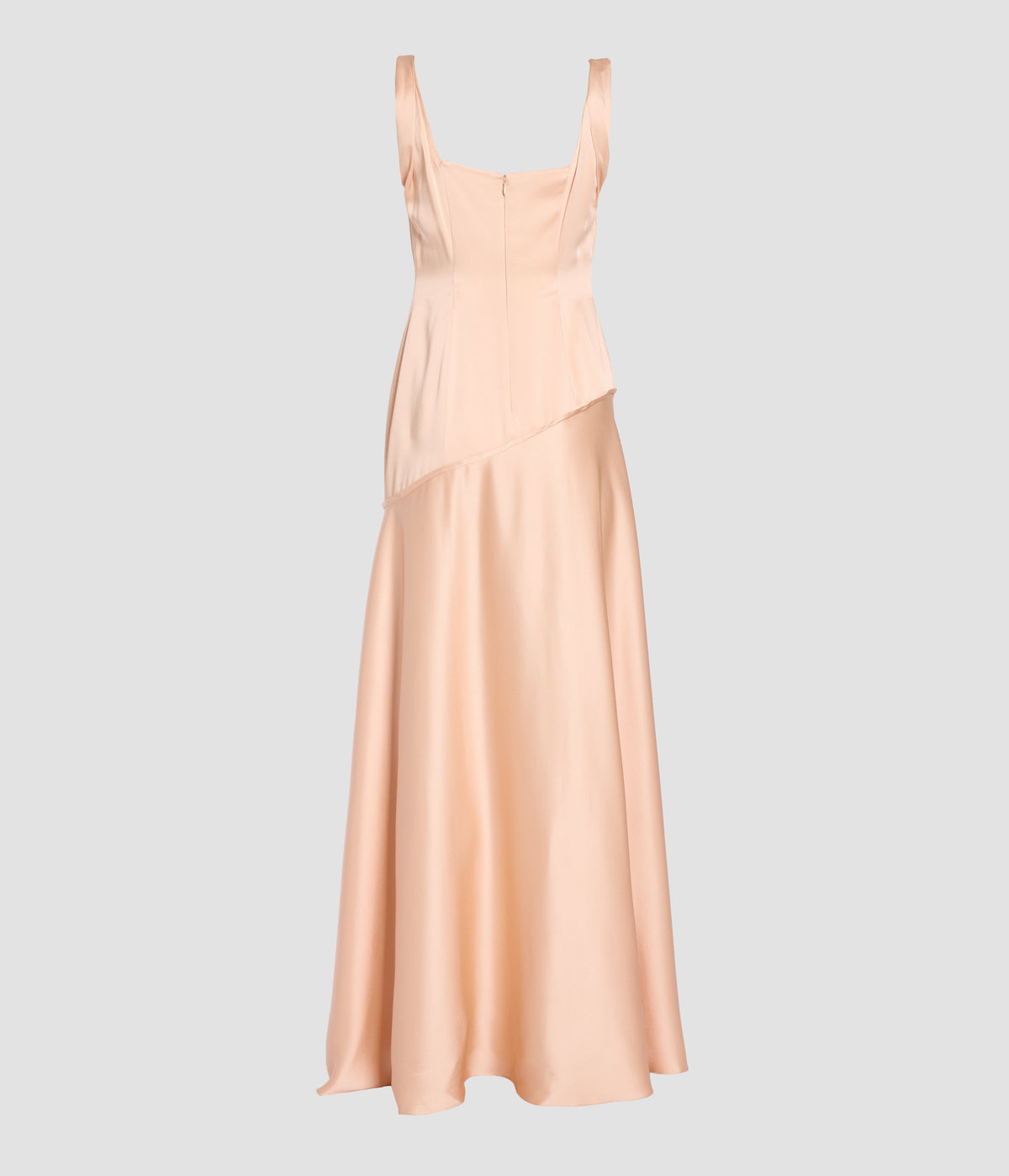 Satin Cady Sleeveless Gown