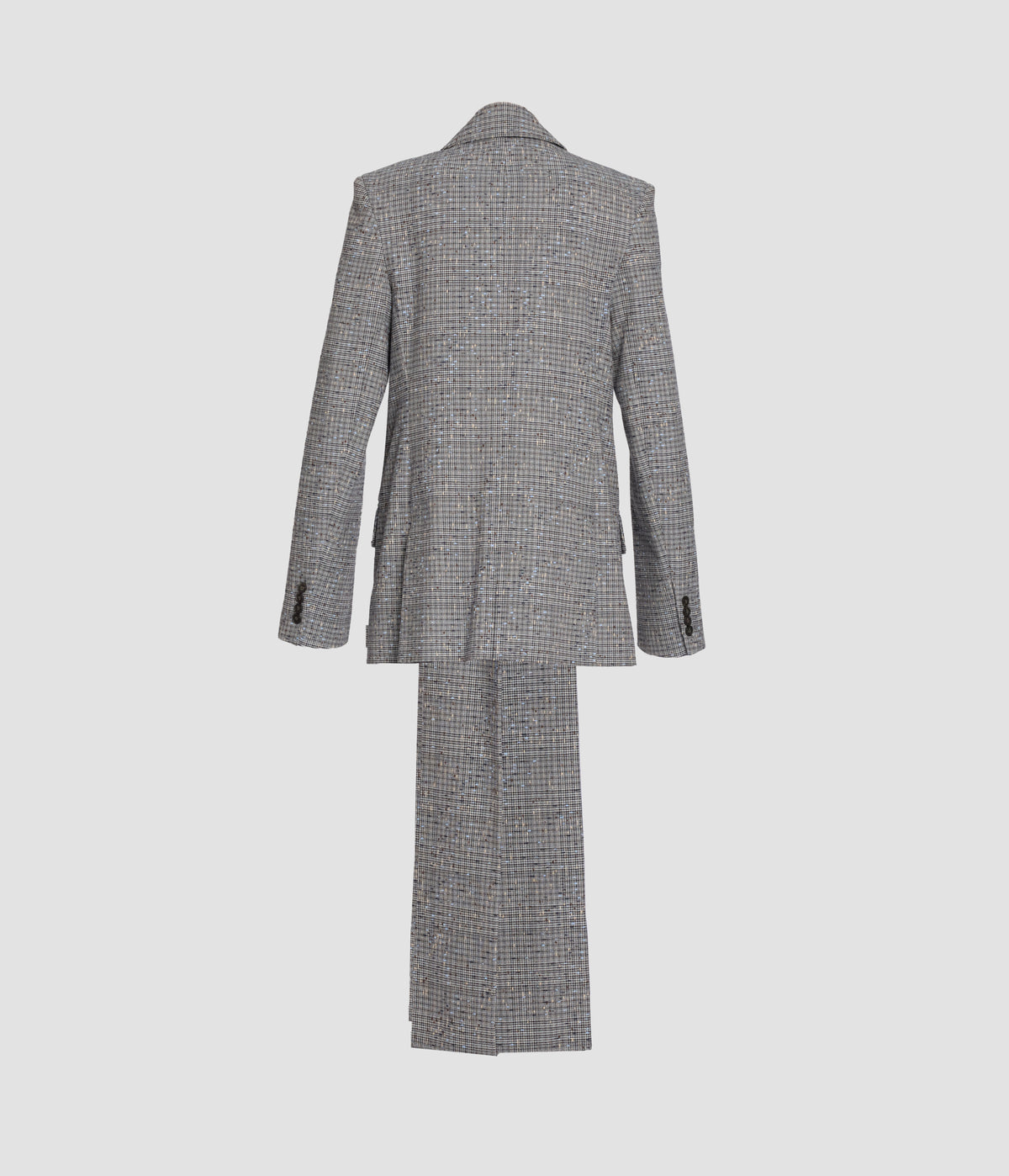 Donegal Check Scarf Detail Fitted Blazer