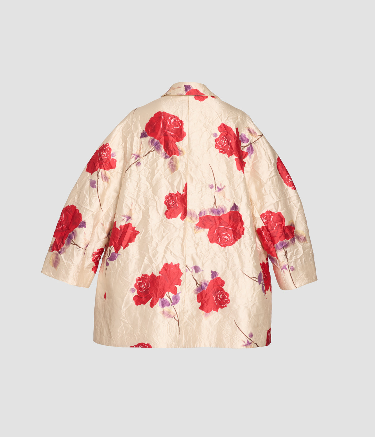 Floral Textured Satin Jacket