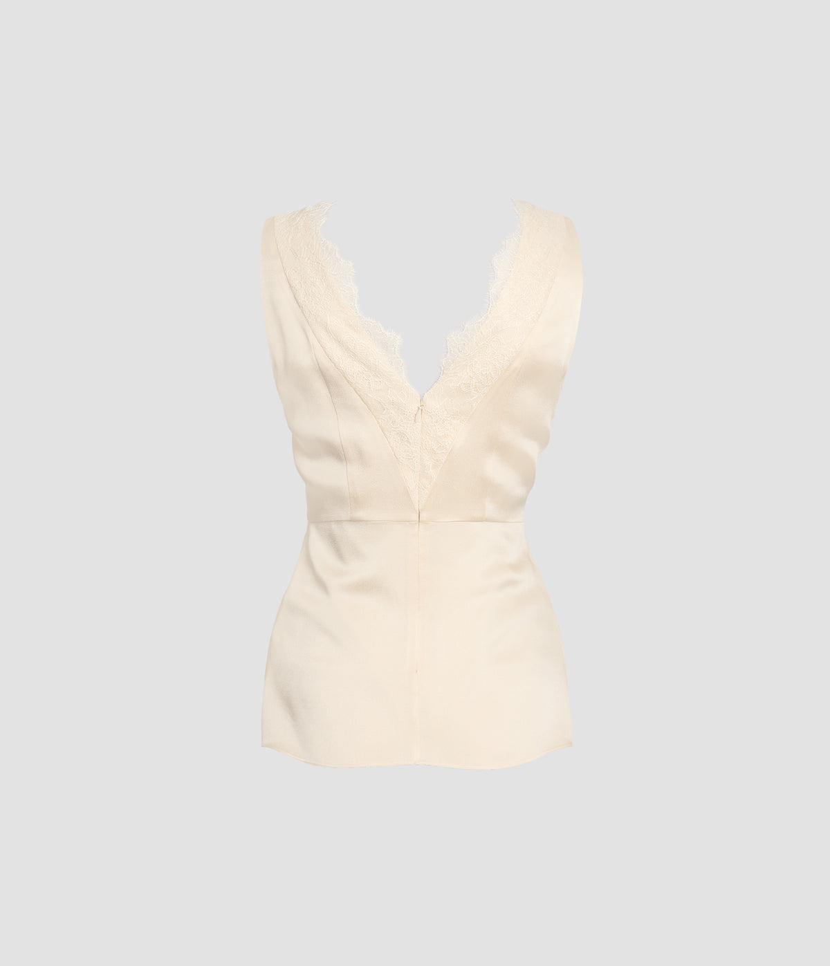 Satin Cady Sleeveless Top