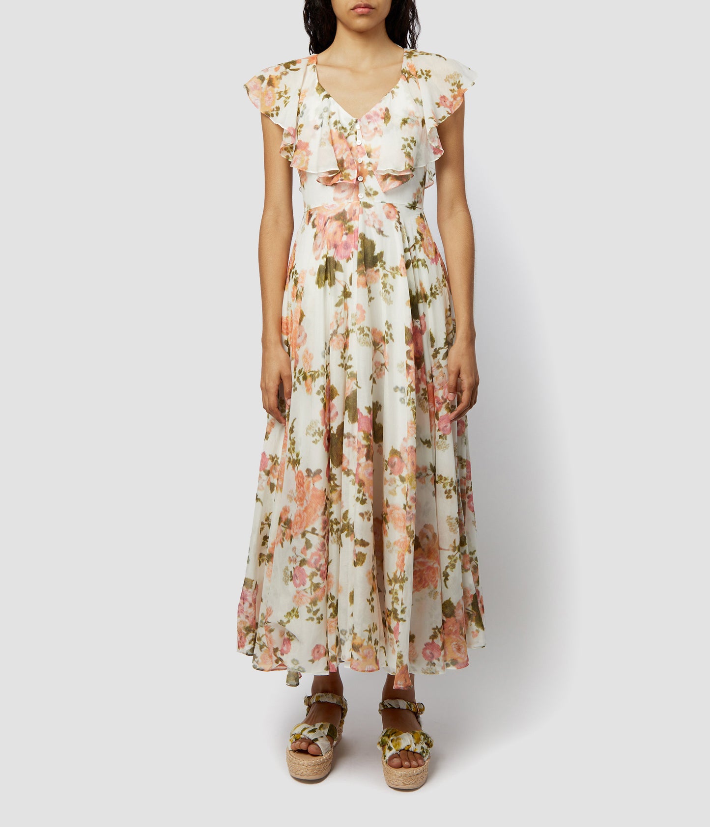 Theophila Dress Printed Cotton Voile