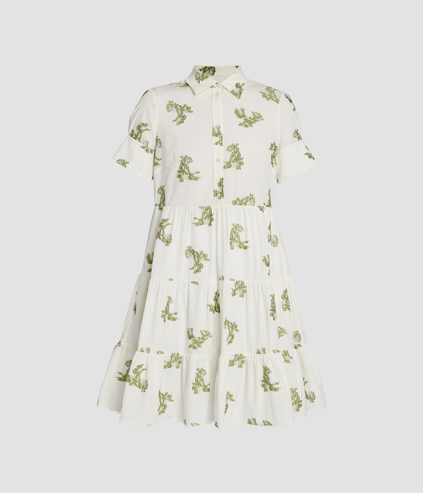Short Sleeve Mini Shirt Dress