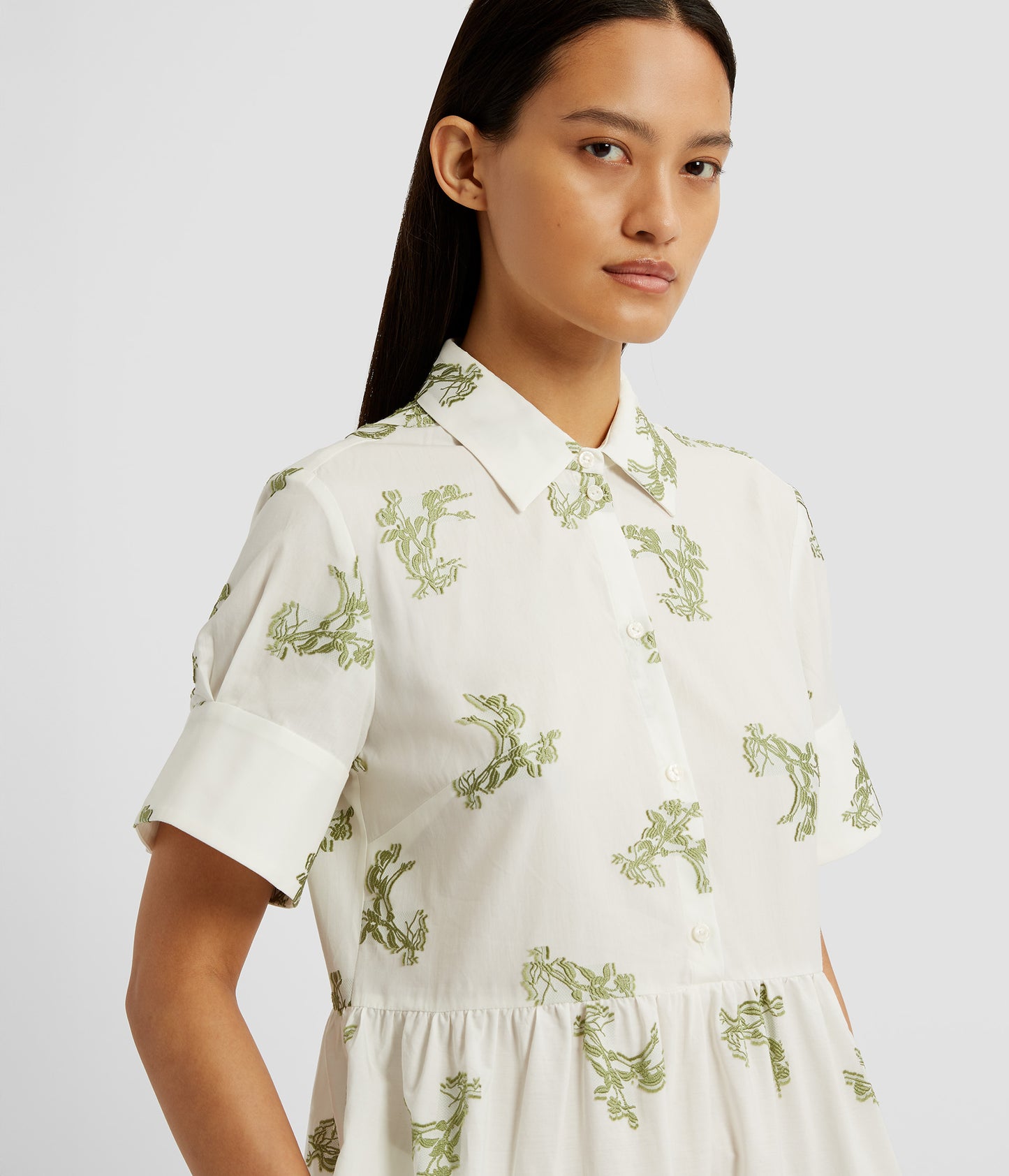 Short Sleeve Mini Shirt Dress
