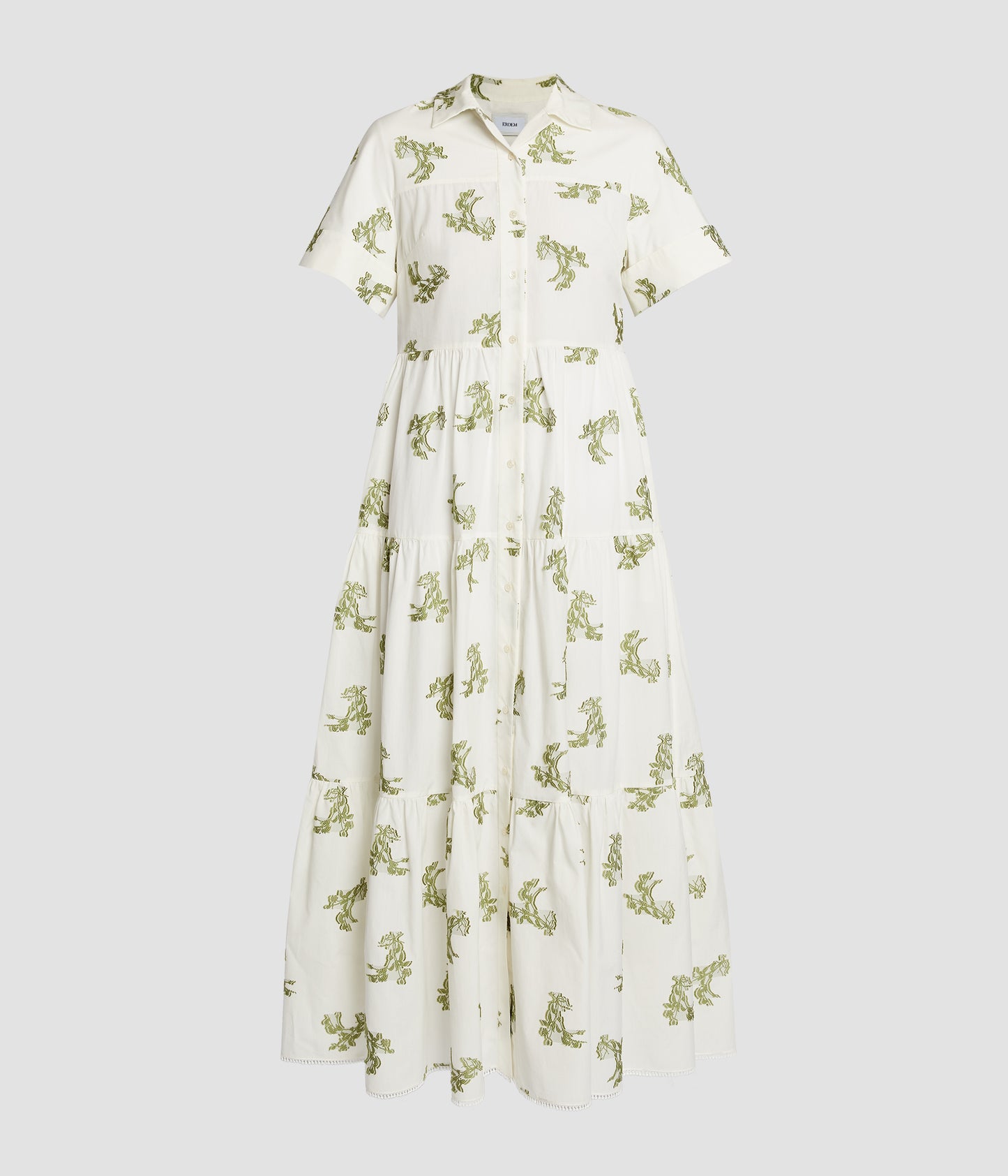 Short Sleeve Midi Shirt Dress