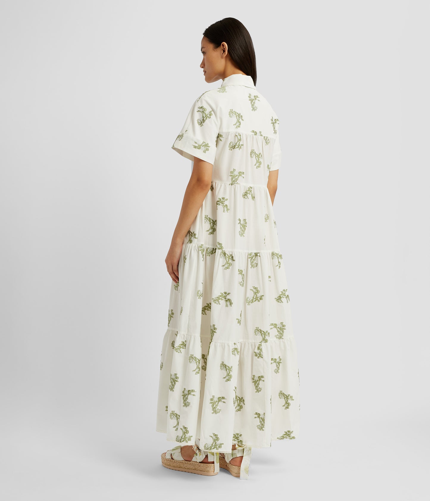 Short Sleeve Midi Shirt Dress