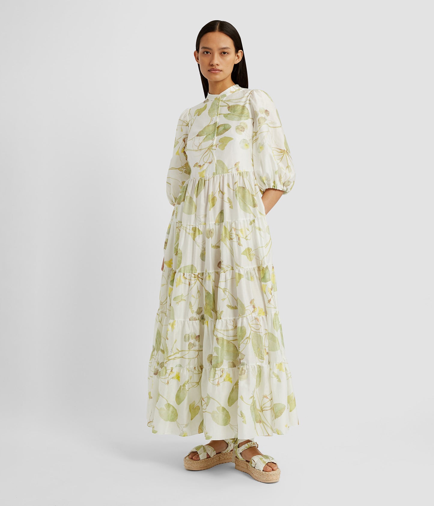 Short Sleeve Midi Dress