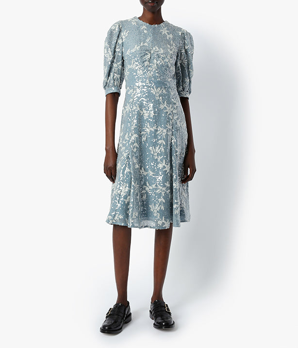 Emiliana Dress Vine Sequin | Erdem.com – ERDEM