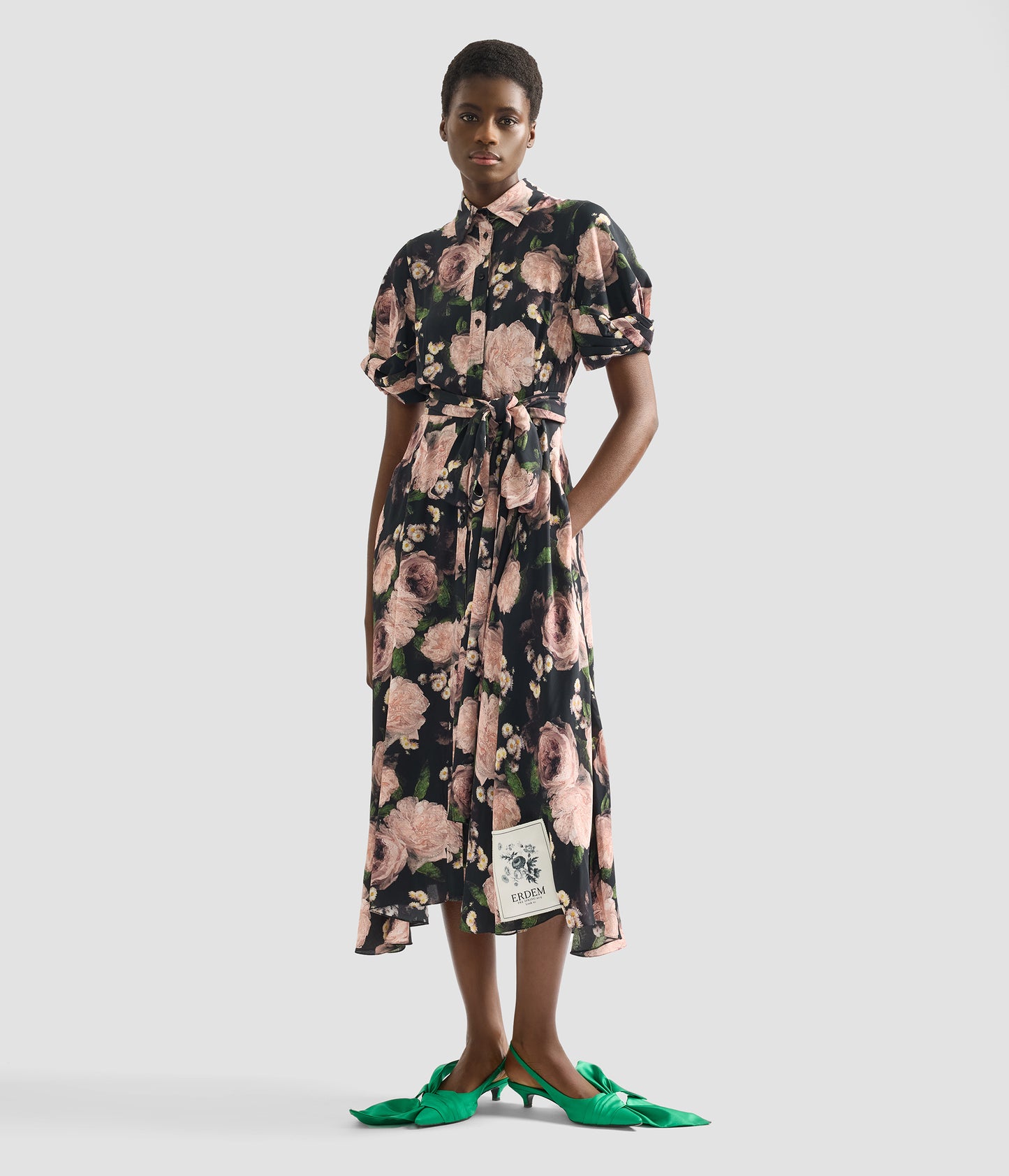 floral print short sleeve dress Orange Floral Cotton Short Sleeve Dress - Mini Dresses