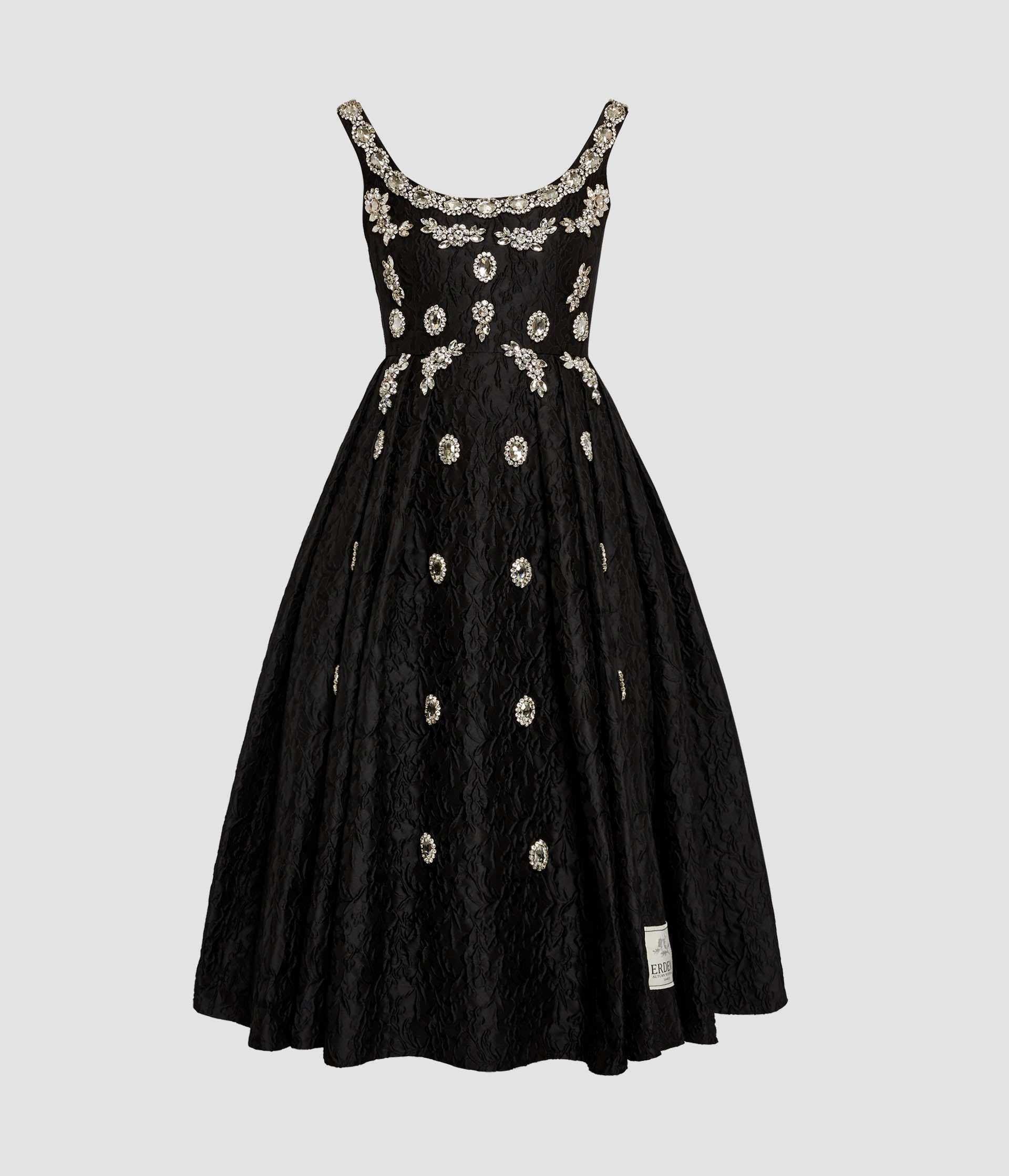 Embroidered Cloque Jacquard Sleeveless Midi Dress – ERDEM