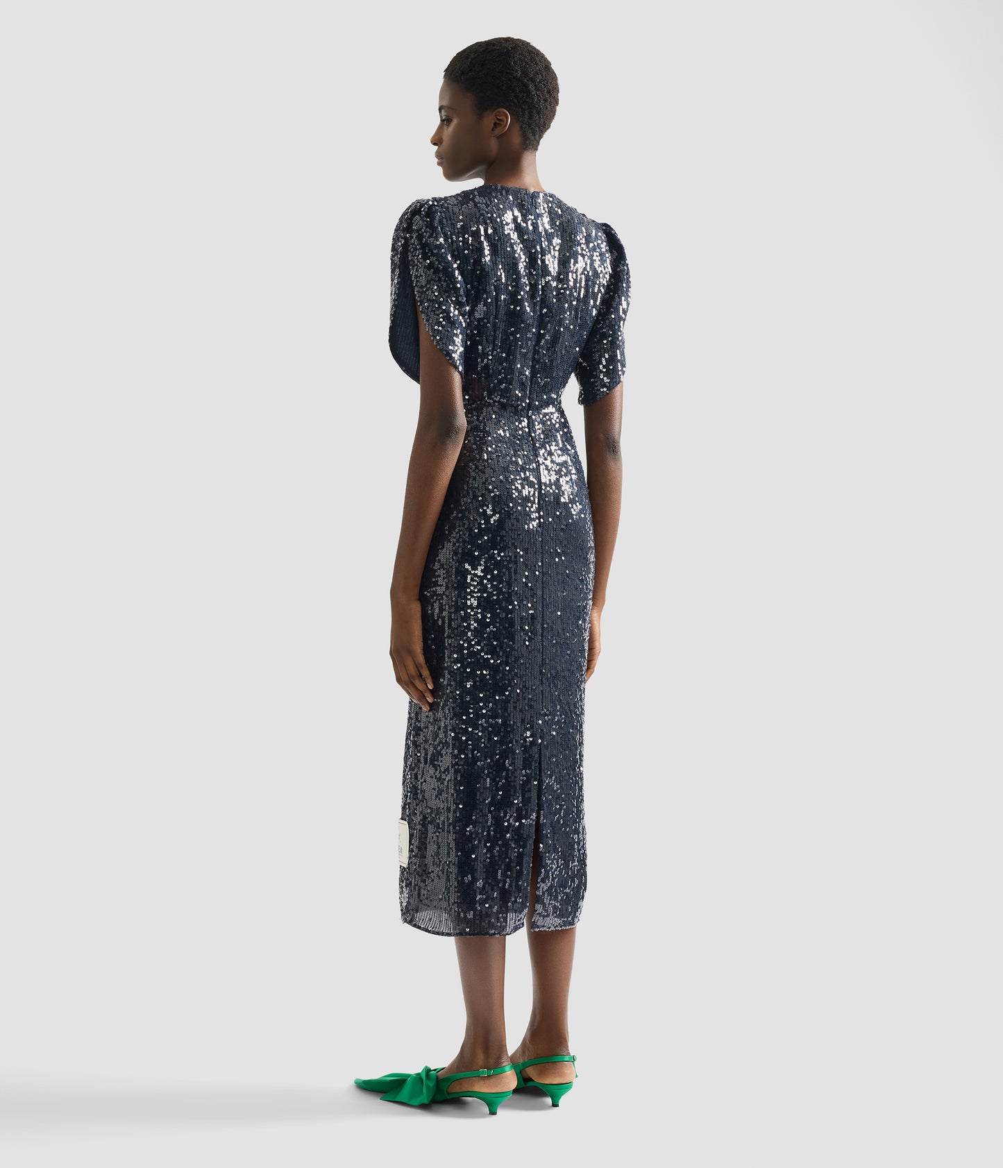 occasion by dex sequin midi dress Asos - sequin droplet cowl neck maxi dress in bright green Masa: M Sale: 90