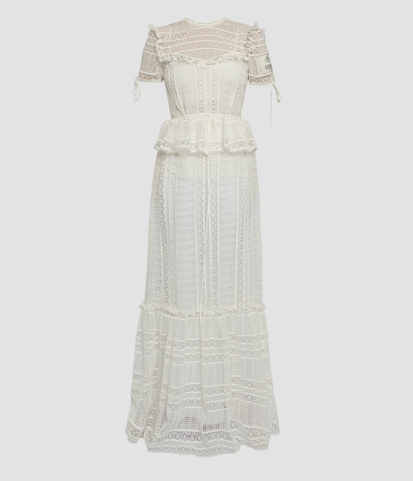 Lace Short Sleeve Gown