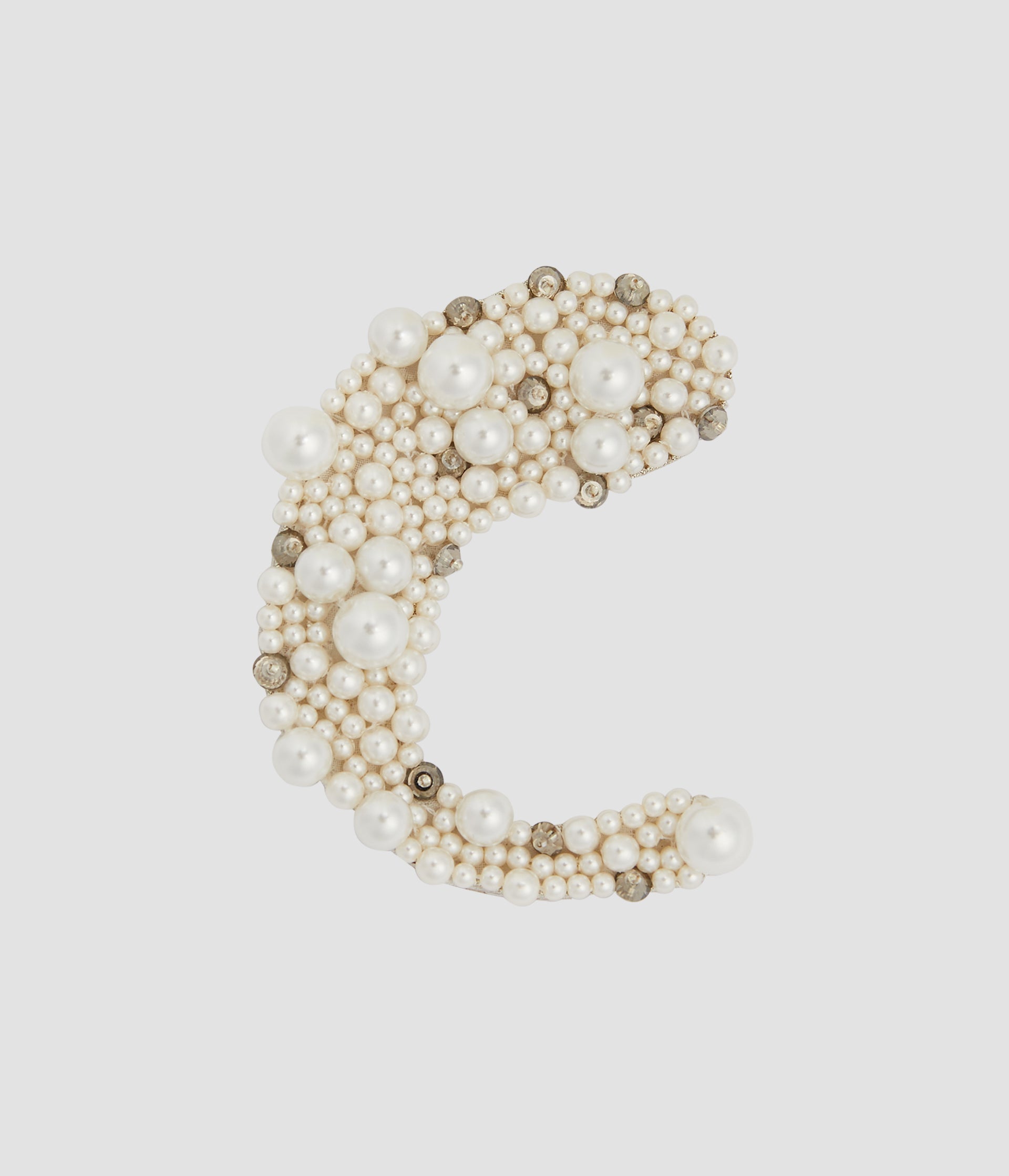 Pearl Alphabet Brooch C