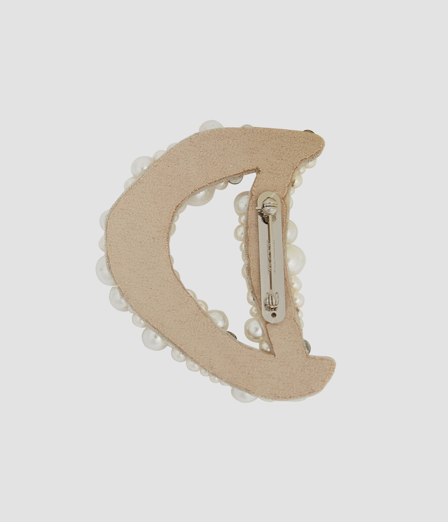 Pearl Alphabet Brooch D