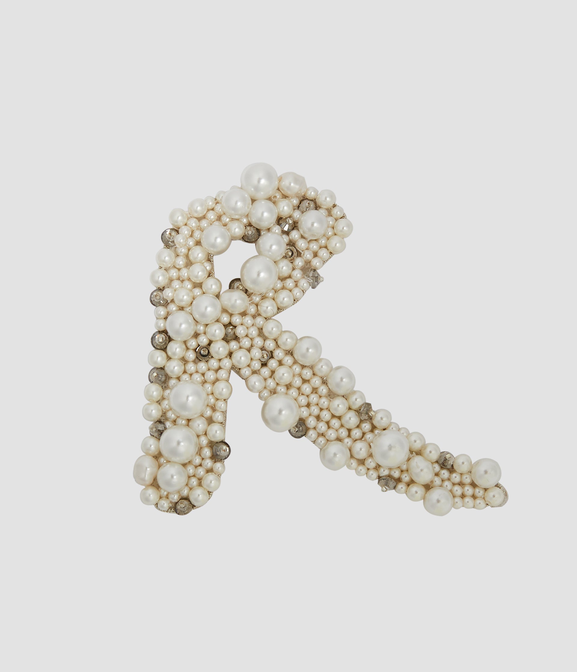 Pearl Alphabet Brooch R