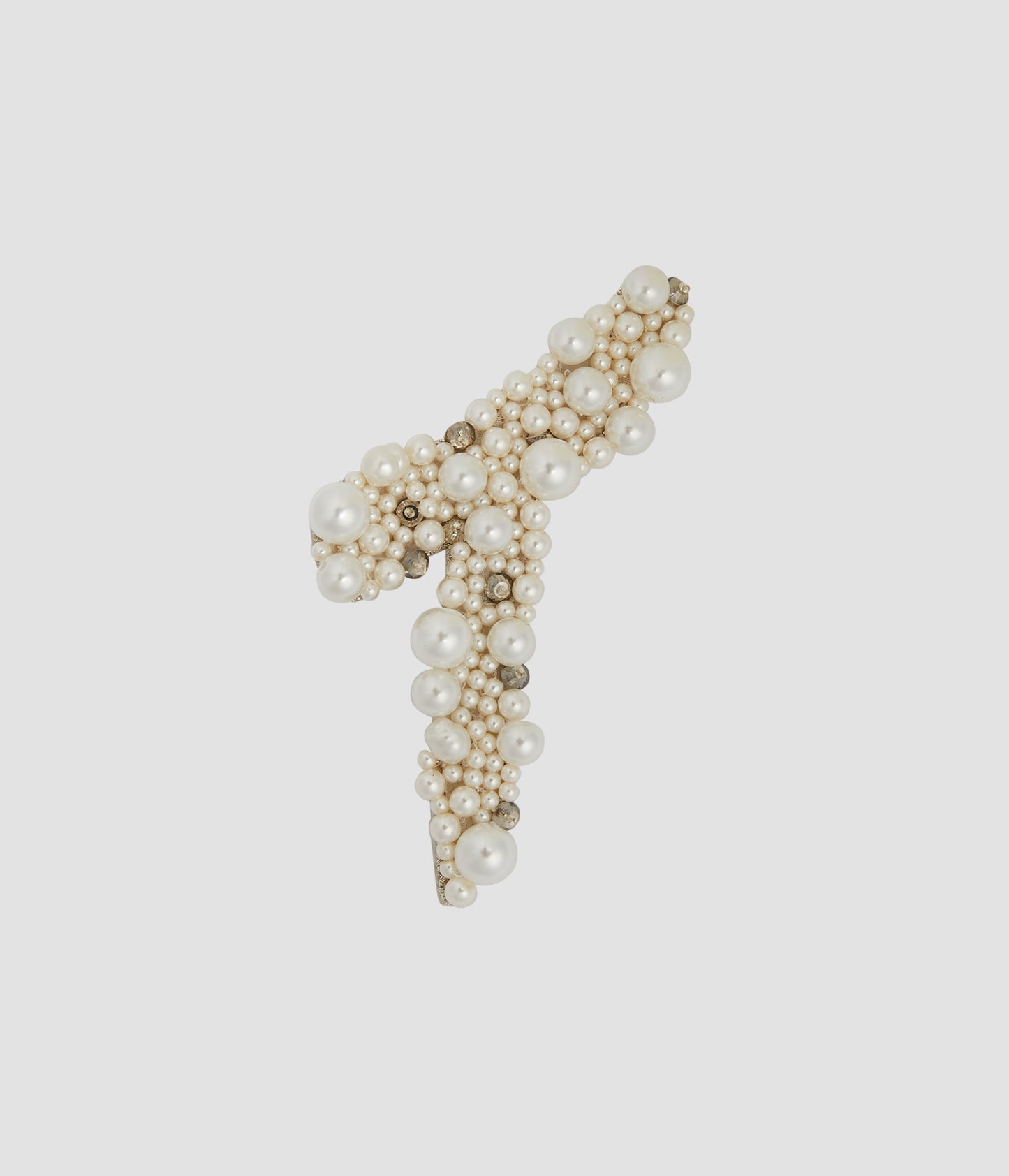 Pearl Alphabet Brooch T