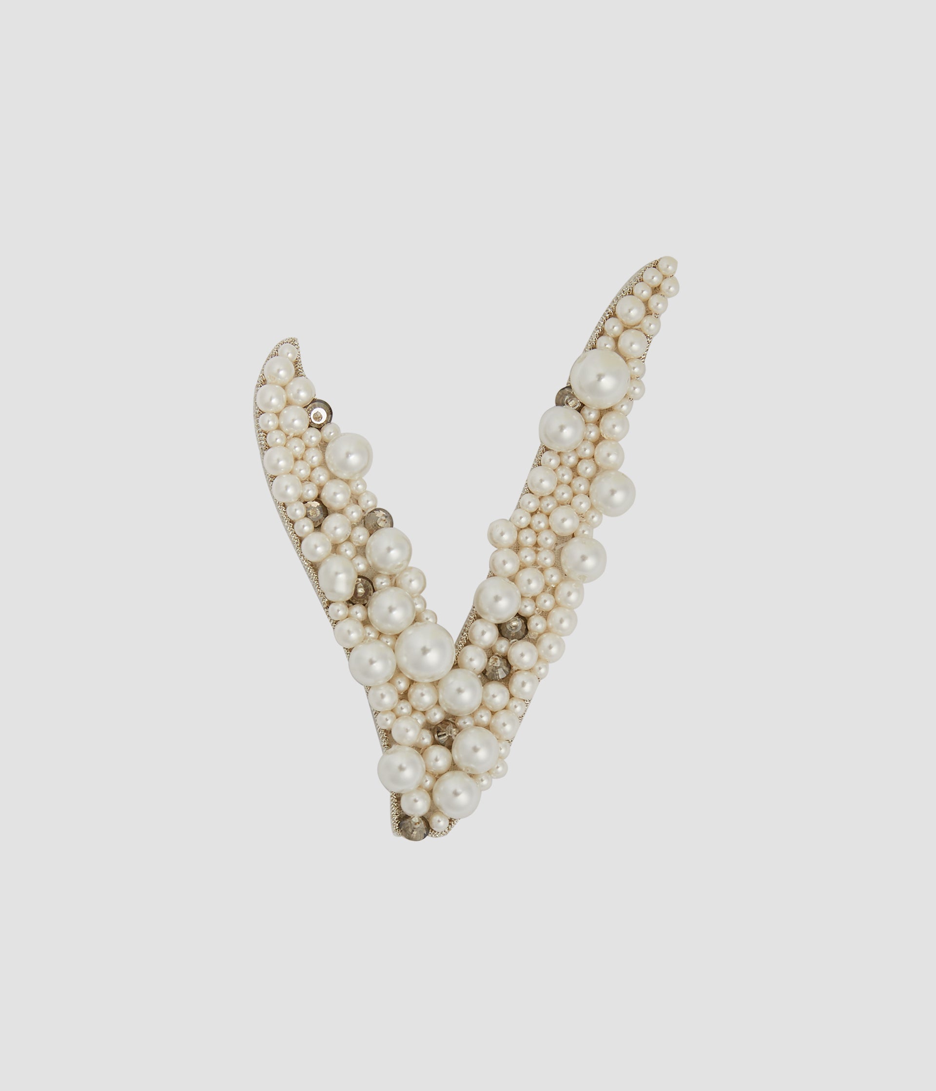 Pearl Alphabet Brooch V