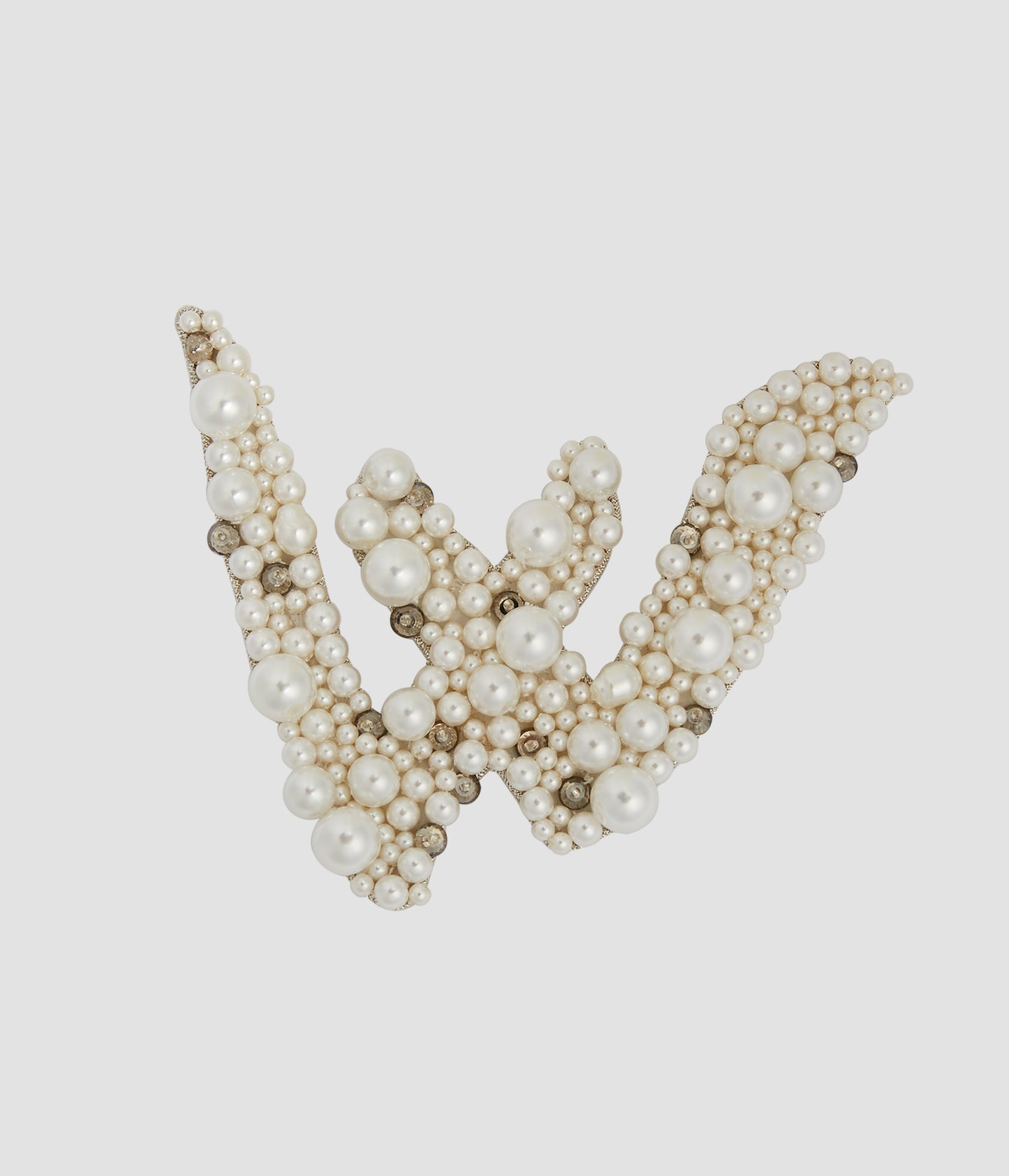 Pearl Alphabet Brooch W